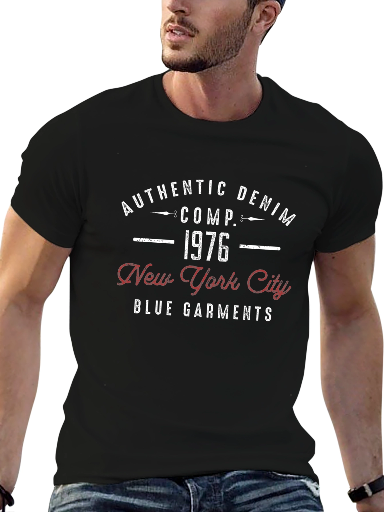 Authentic Denim 1976 New York City Graphic T-Shirt