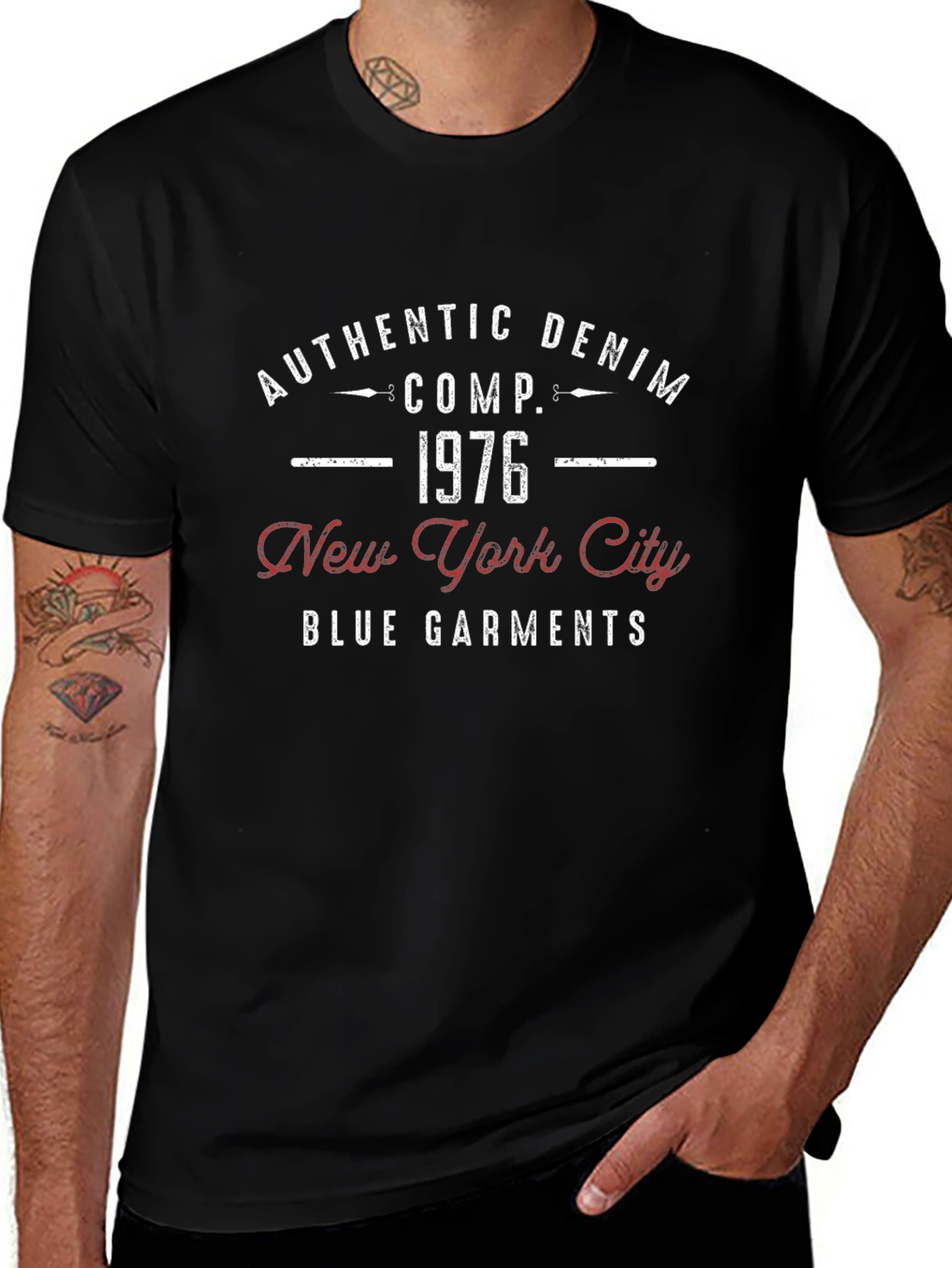 Authentic Denim 1976 New York City Graphic T-Shirt