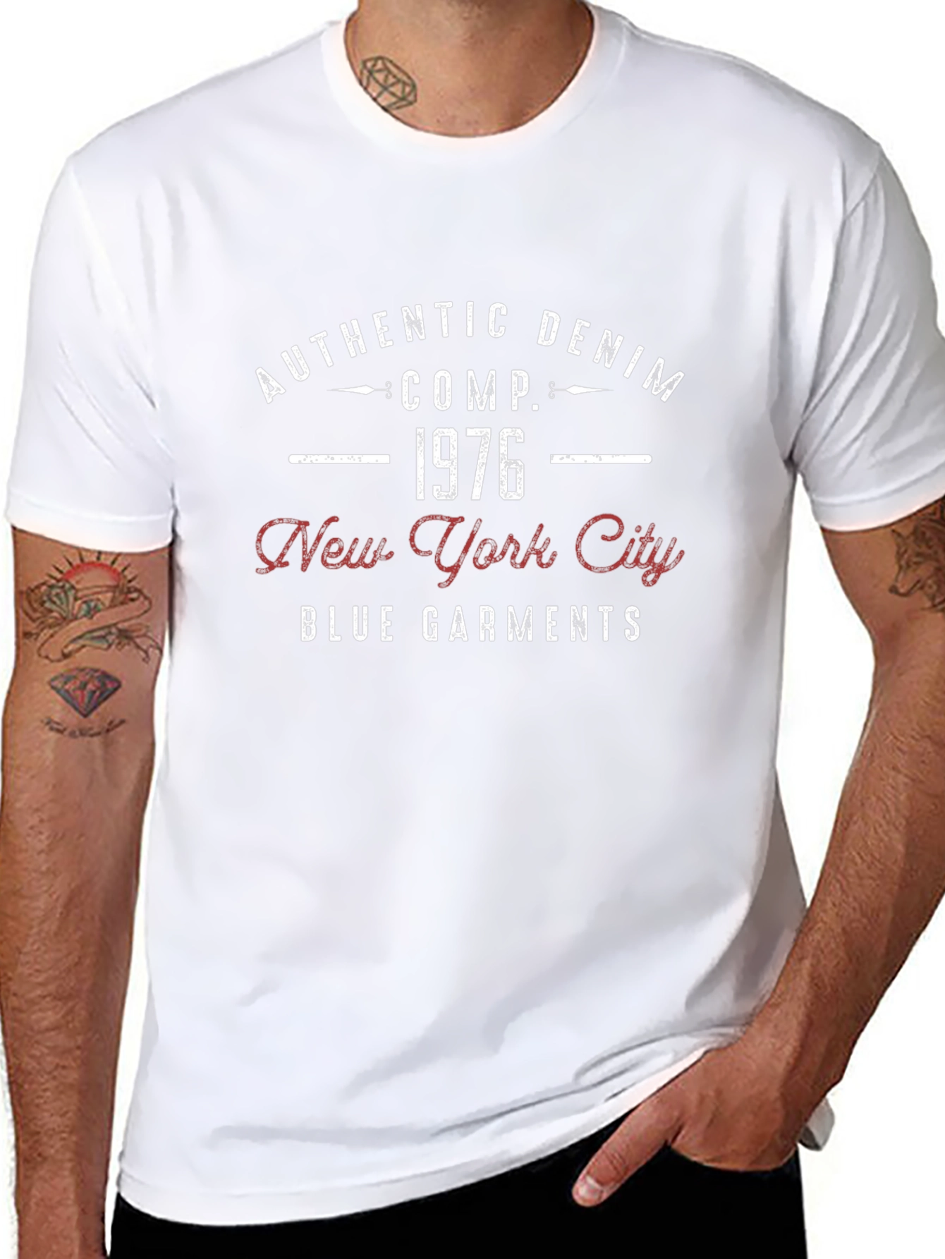 Authentic Denim 1976 New York City Graphic T-Shirt
