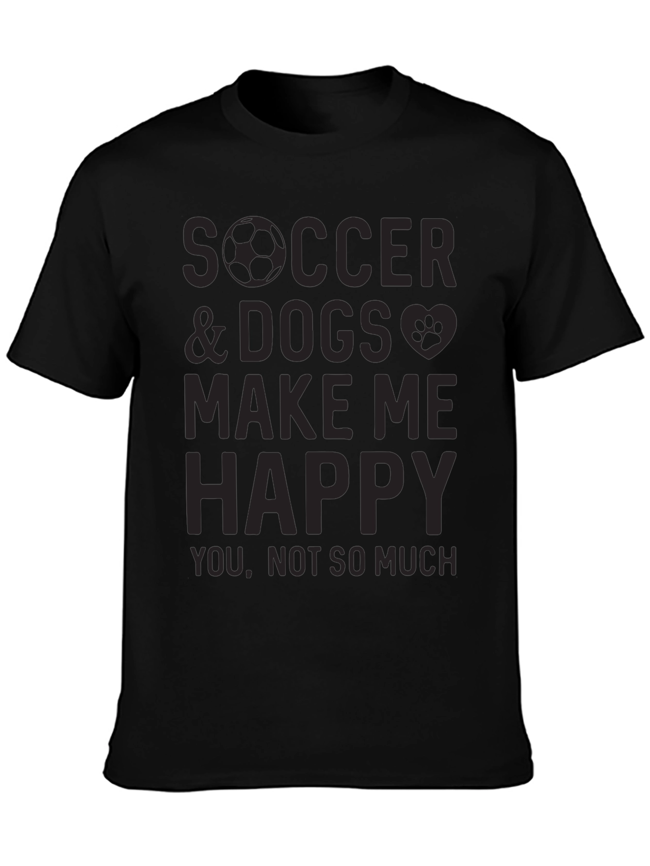 Soccer & Dogs T-Shirt - Funny Graphic Tee