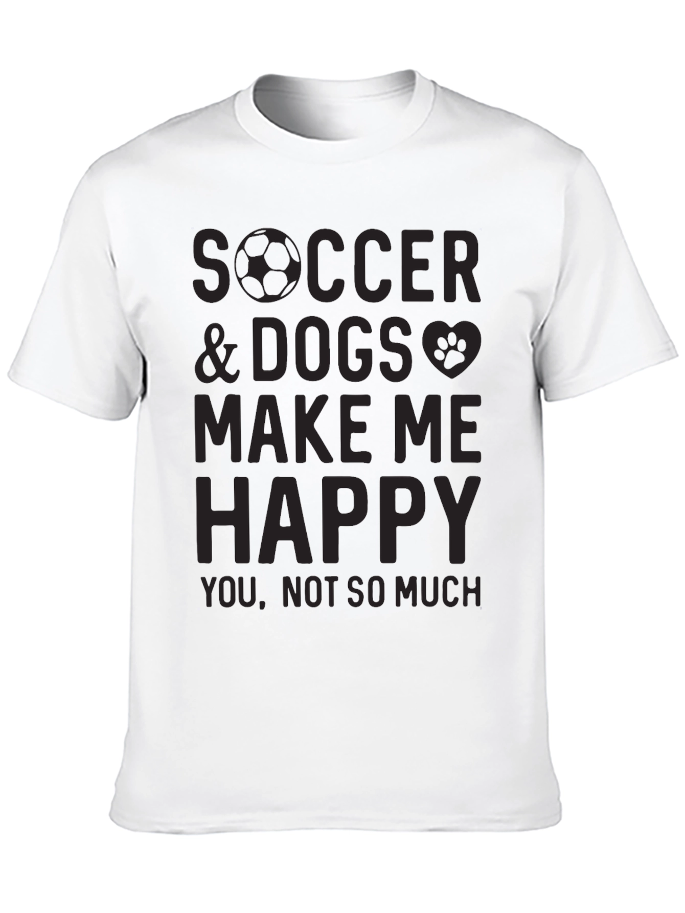 Soccer & Dogs T-Shirt - Funny Graphic Tee