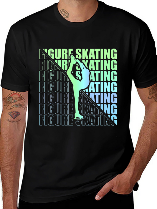 Figure Skating Graphic Tee - Stylish Athlete T-Shirt