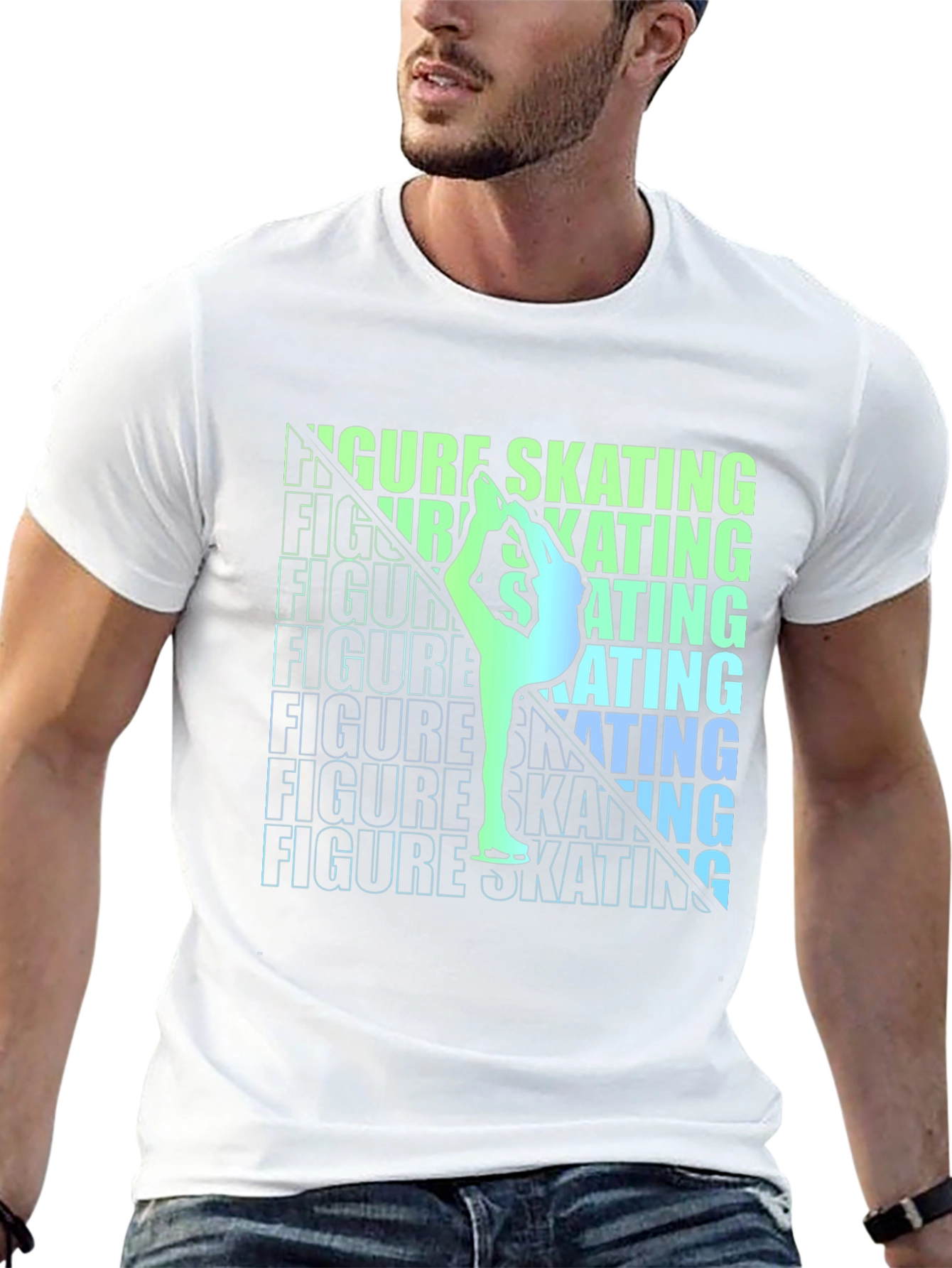 Figure Skating Graphic Tee - Stylish Athlete T-Shirt