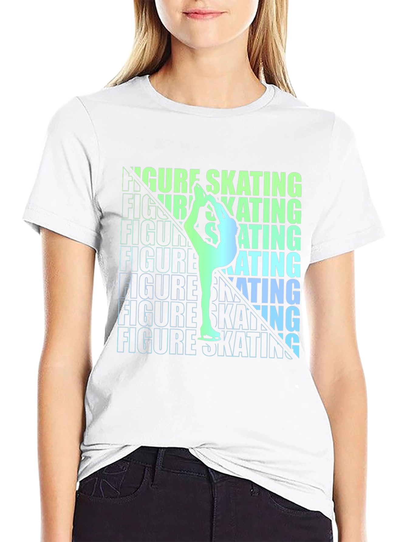 Figure Skating Graphic Tee - Stylish Athlete T-Shirt
