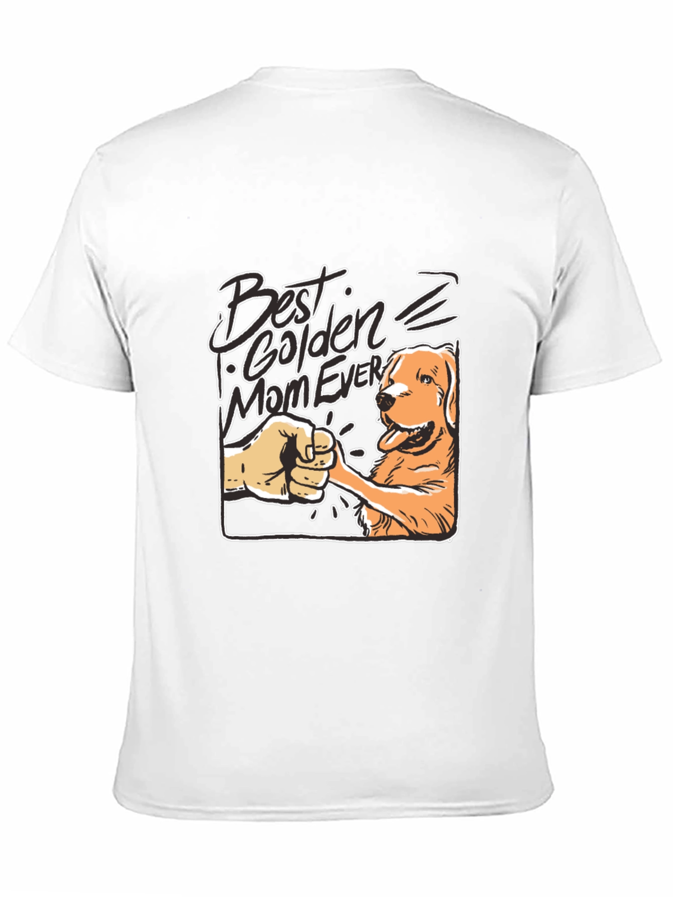 Best Golden Mom Ever Black Graphic Tee