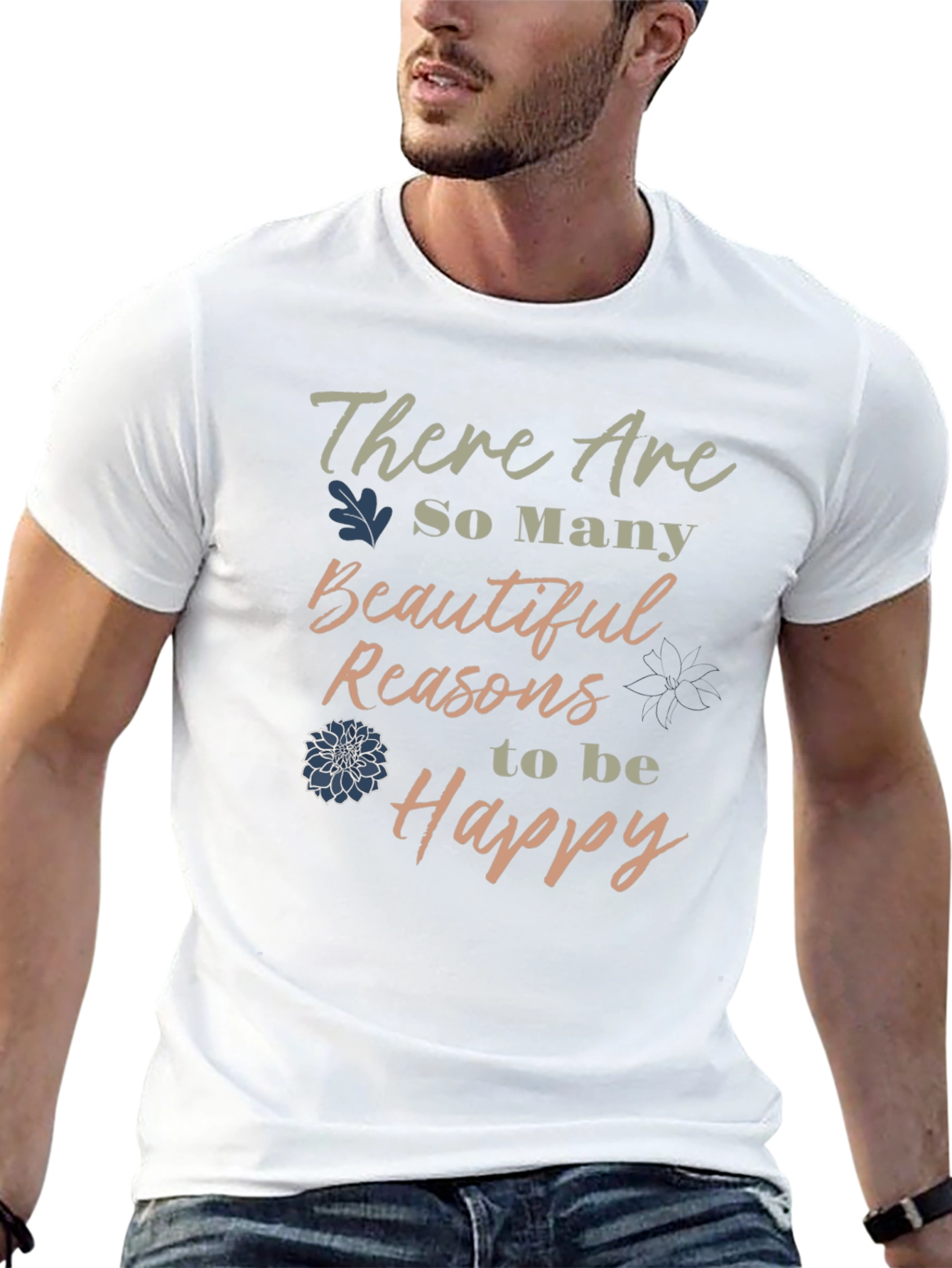 Be Happy T-Shirt - Stylish Graphic Tee