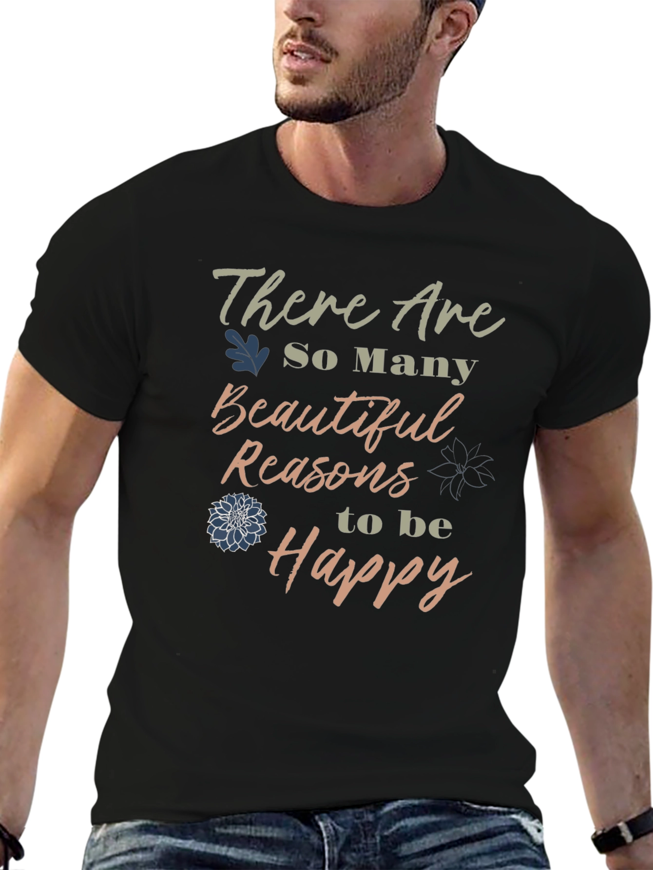 Be Happy T-Shirt - Stylish Graphic Tee