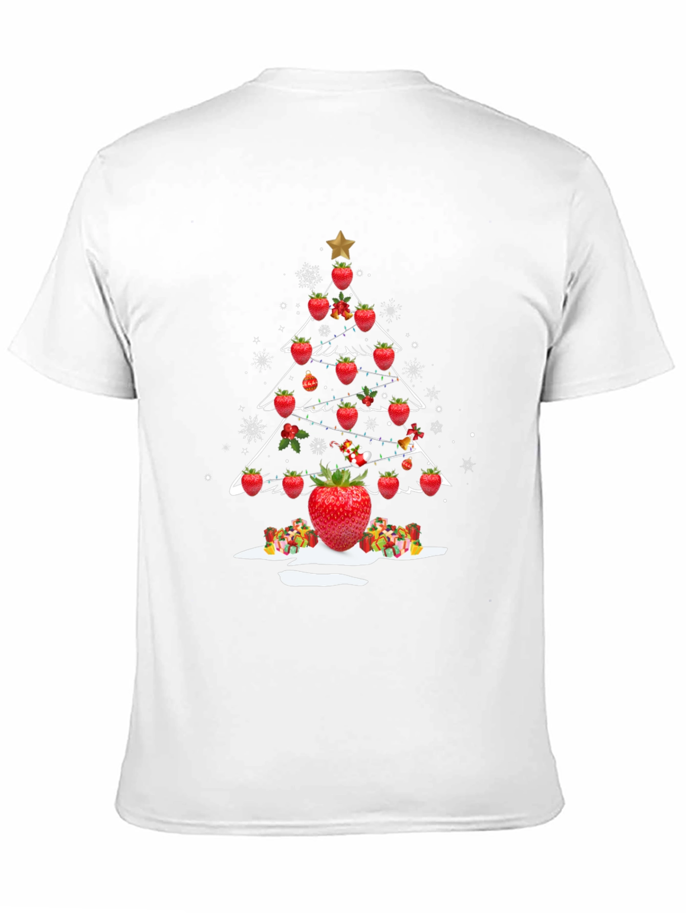 Strawberry Christmas Tree Graphic Tee