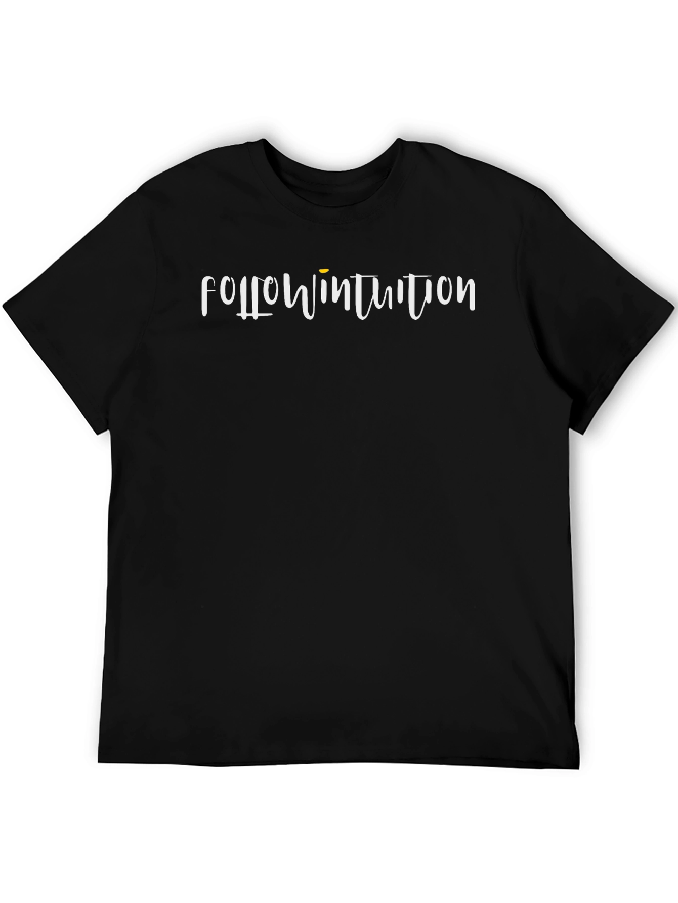 Follow Intuition Black Graphic Tee