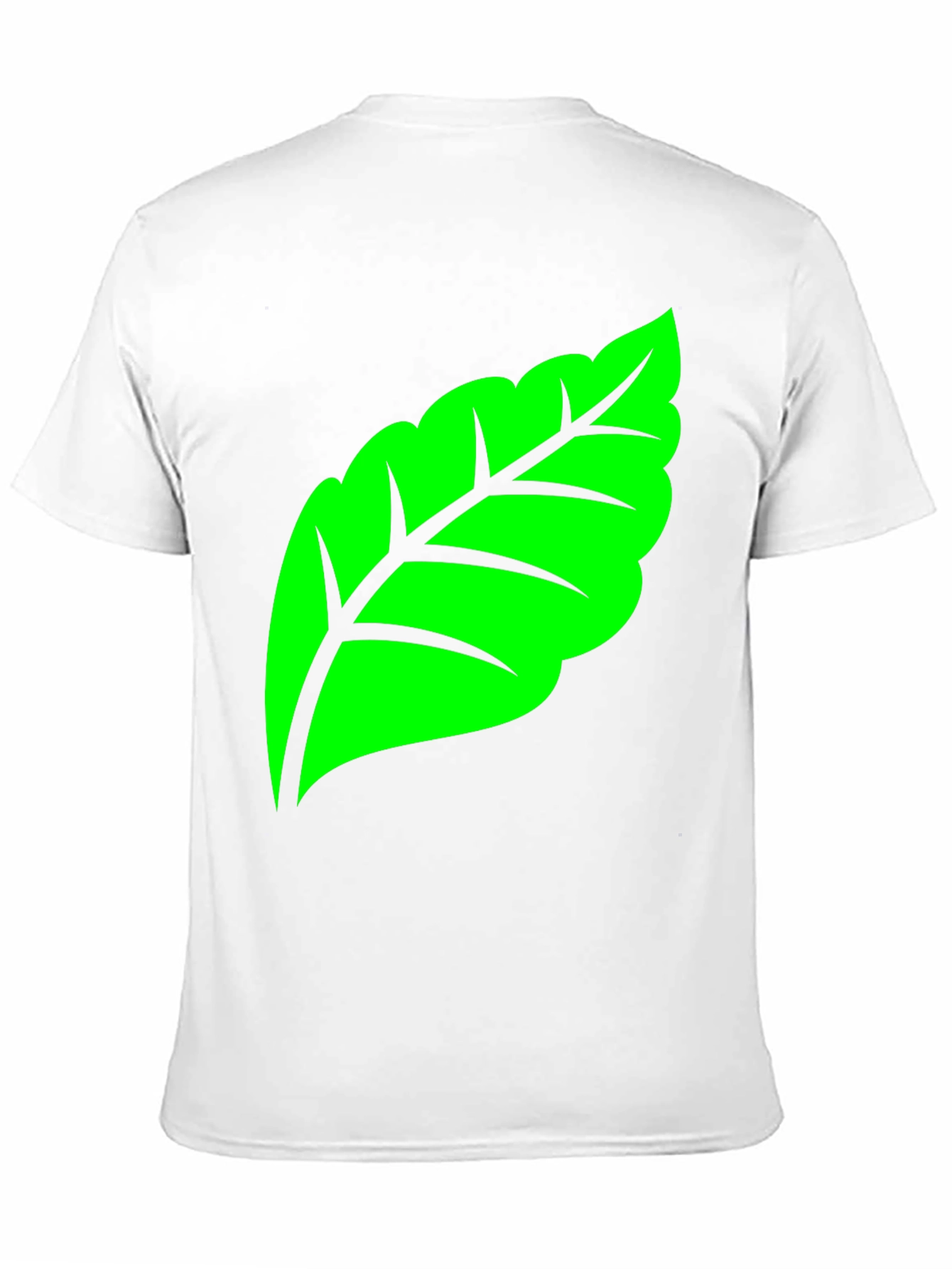 Green Leaf Graphic Tee - Nature Inspired Design