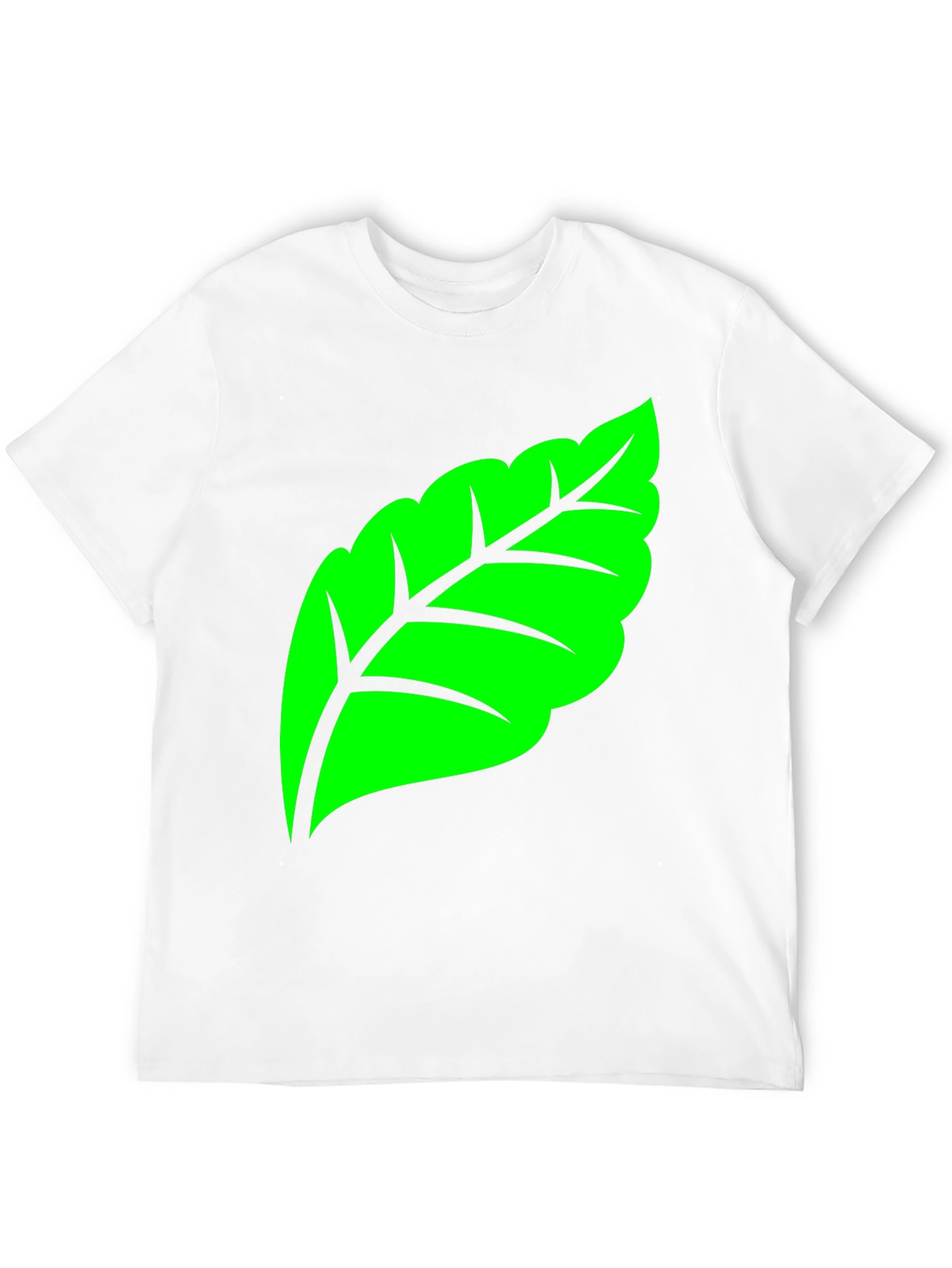 Green Leaf Graphic Tee - Nature Inspired Design