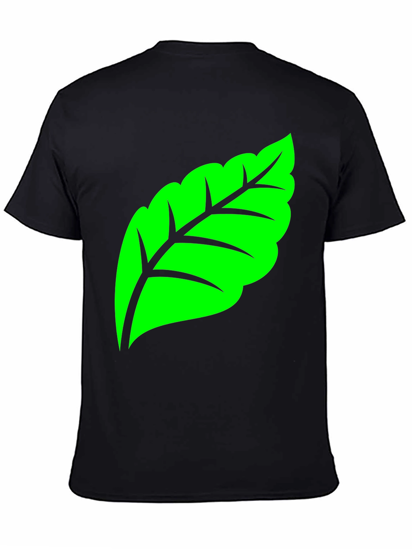 Green Leaf Graphic Tee - Nature Inspired Design