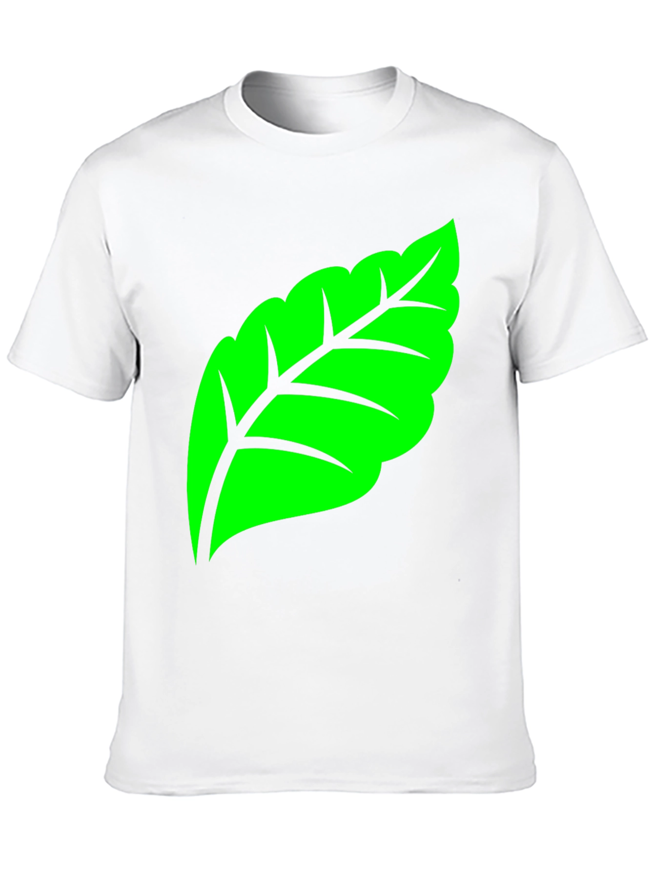Green Leaf Graphic Tee - Nature Inspired Design