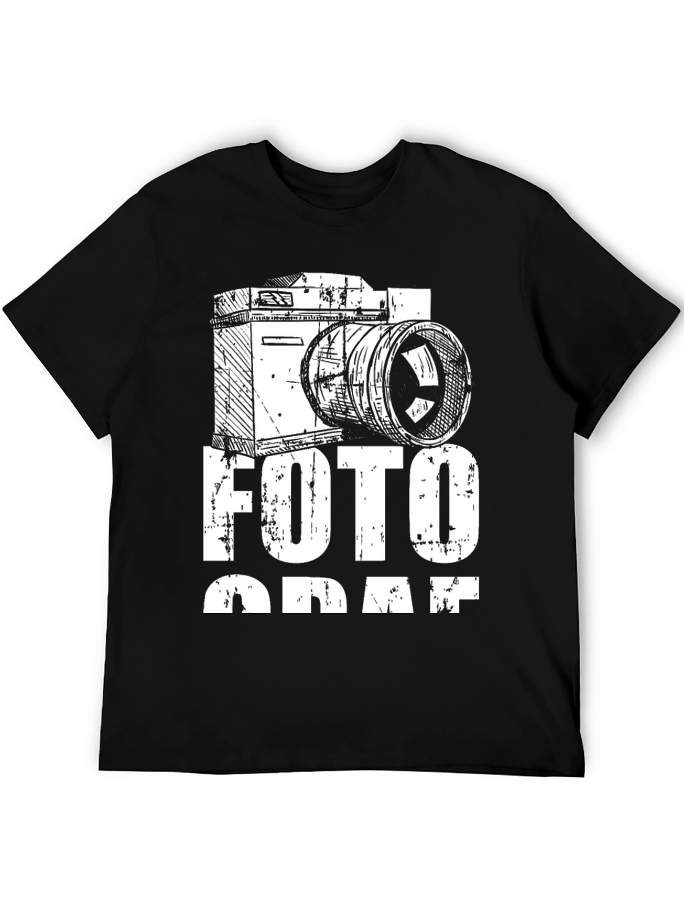 Photographer Black T-Shirt - Camera Design