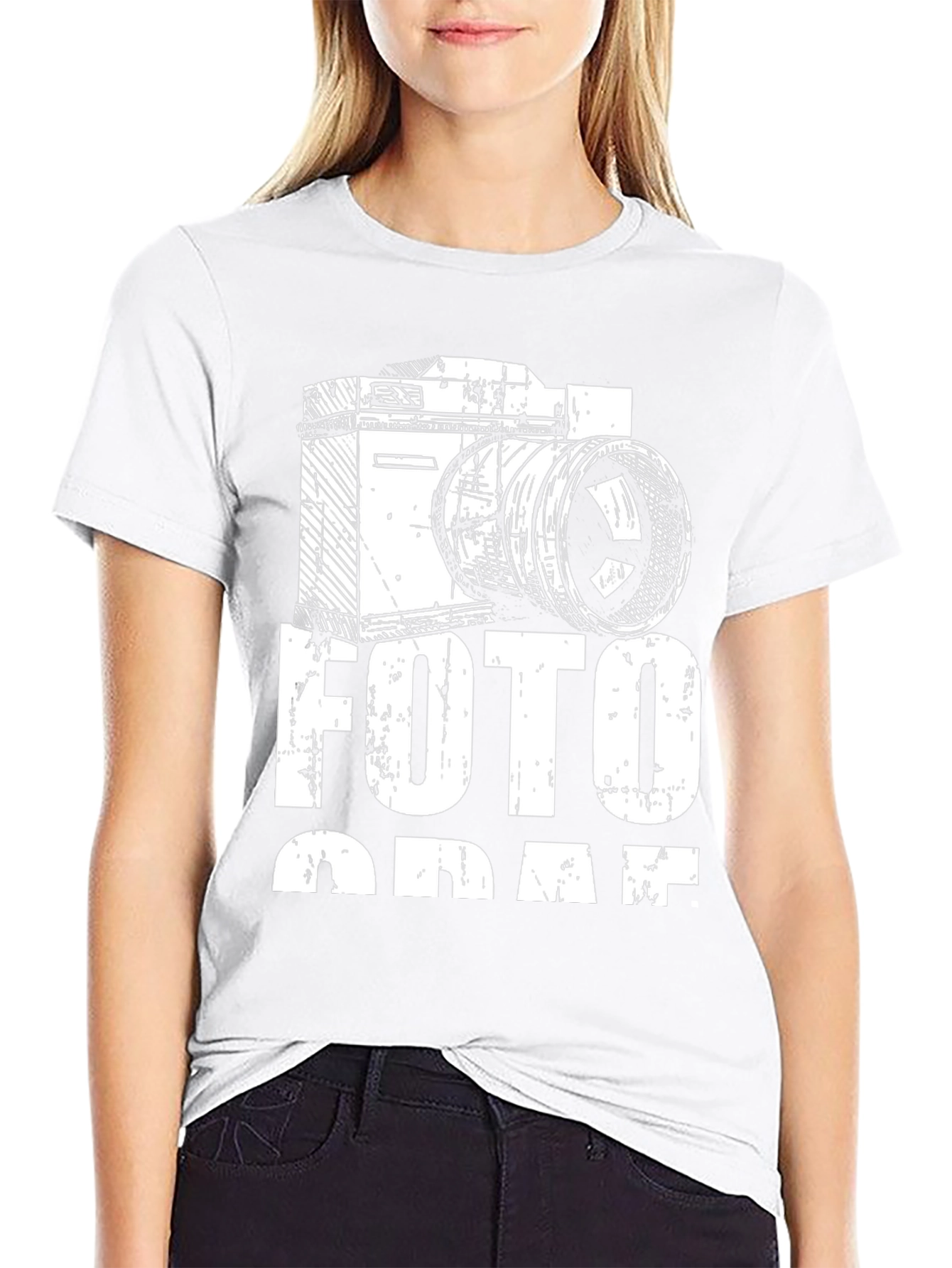 Photographer Black T-Shirt - Camera Design