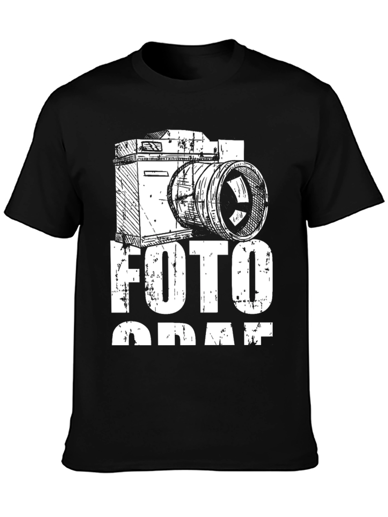 Photographer Black T-Shirt - Camera Design