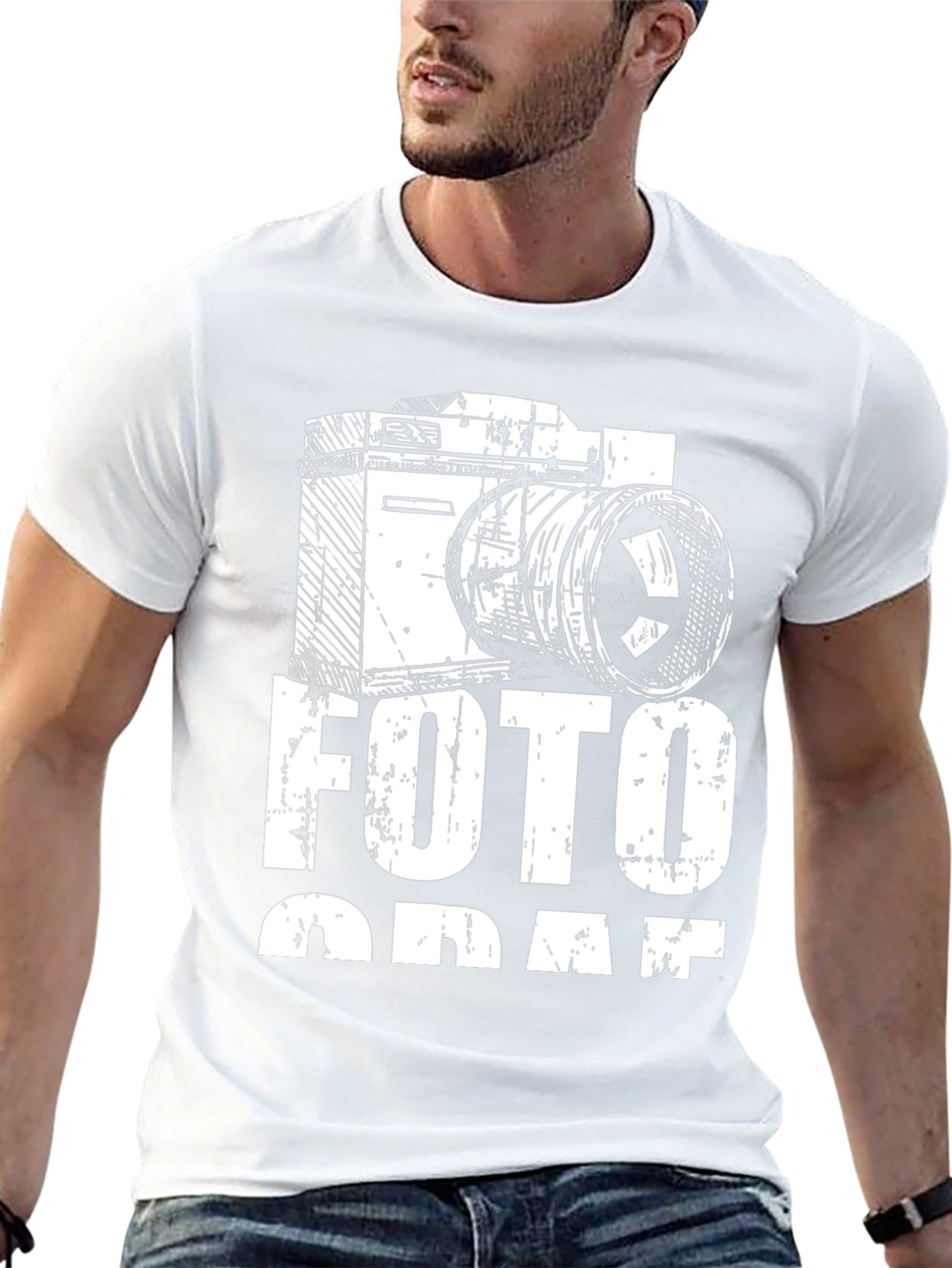 Photographer Black T-Shirt - Camera Design
