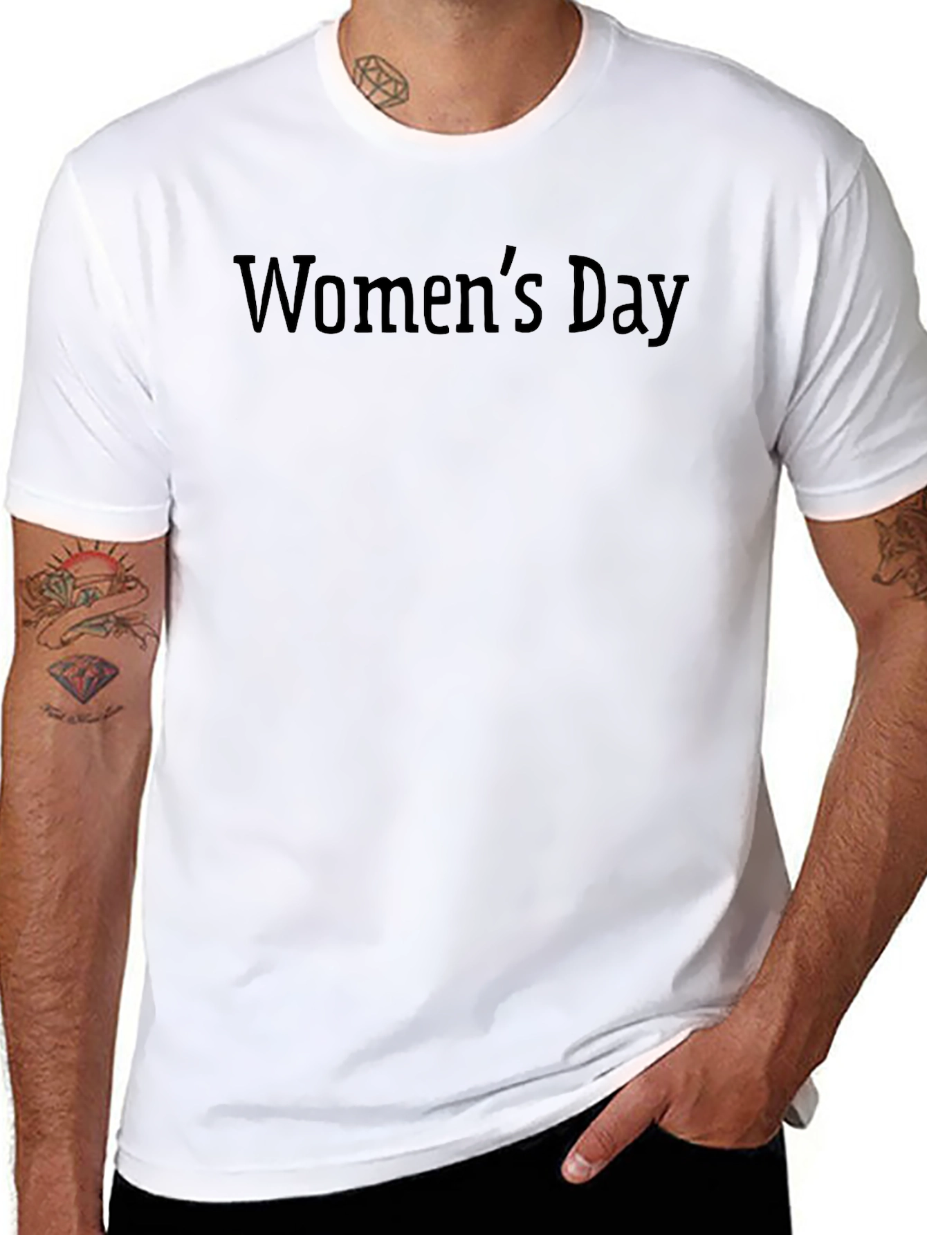 Womens Day Black T-Shirt