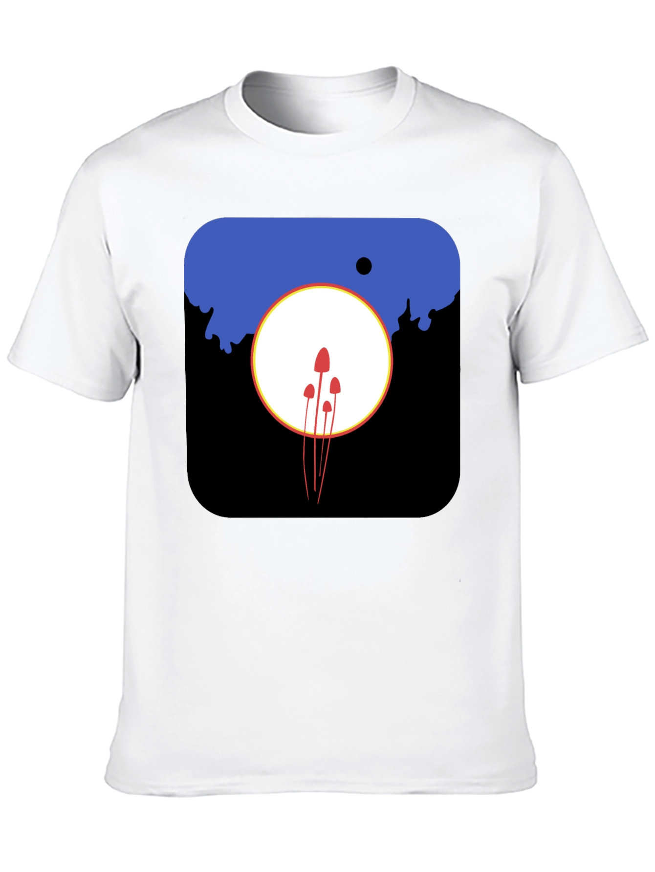 Modern Graphic Tee - Mushroom Moon