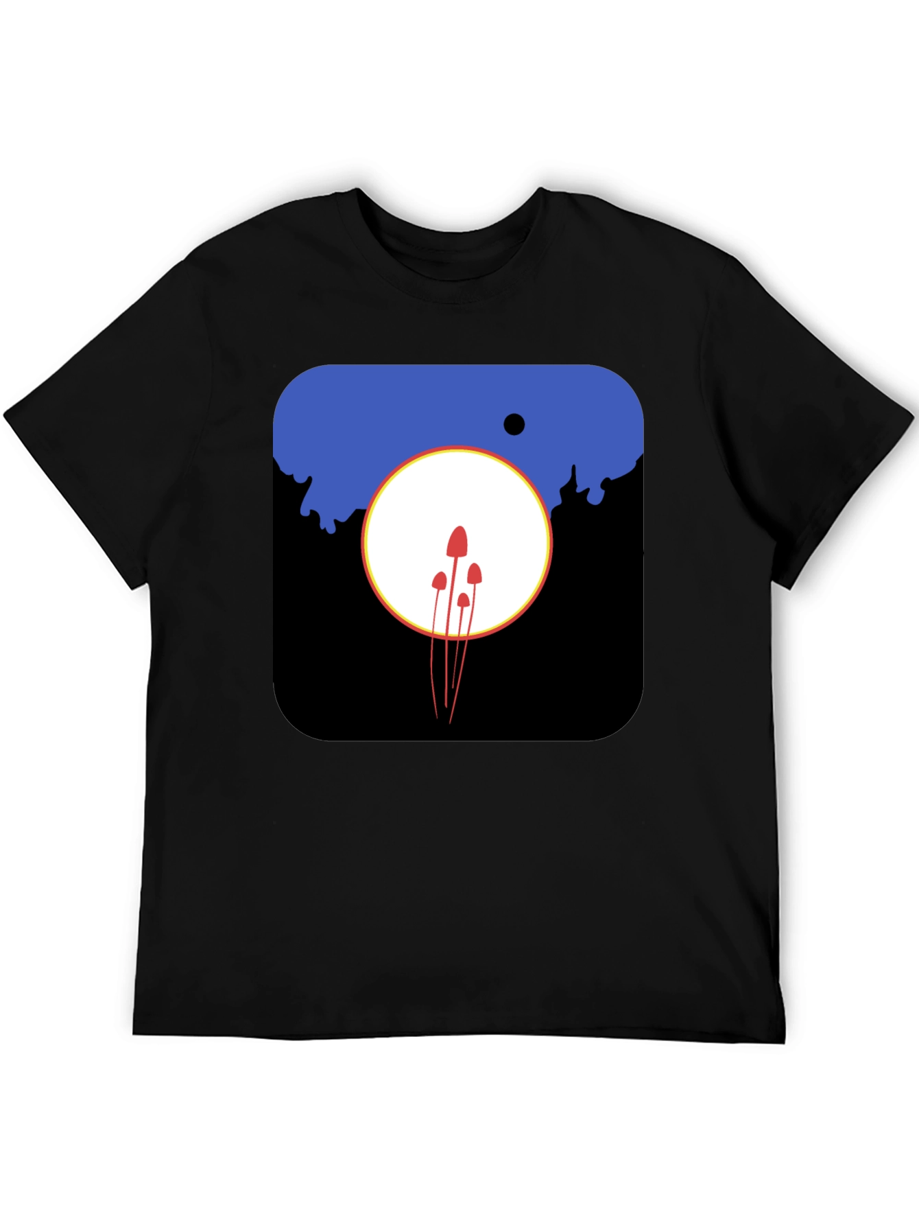Modern Graphic Tee - Mushroom Moon