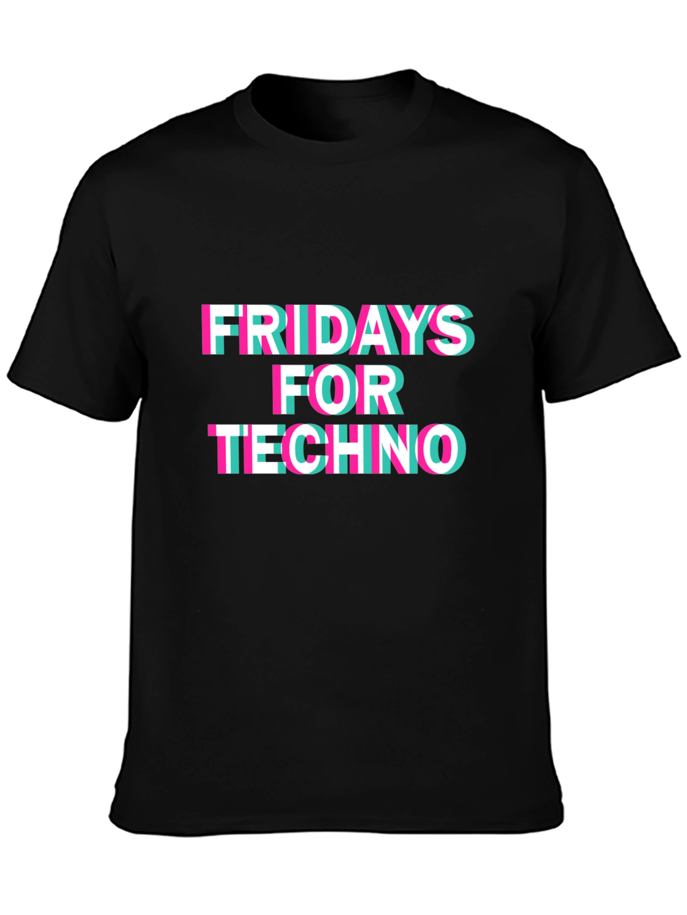 Fridays for Techno Black T-Shirt