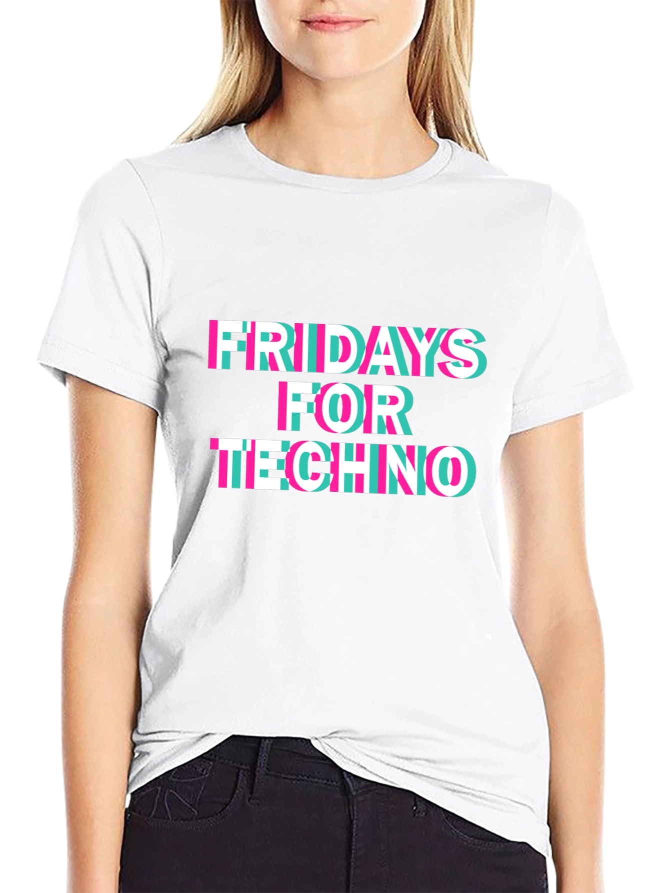 Fridays for Techno Black T-Shirt
