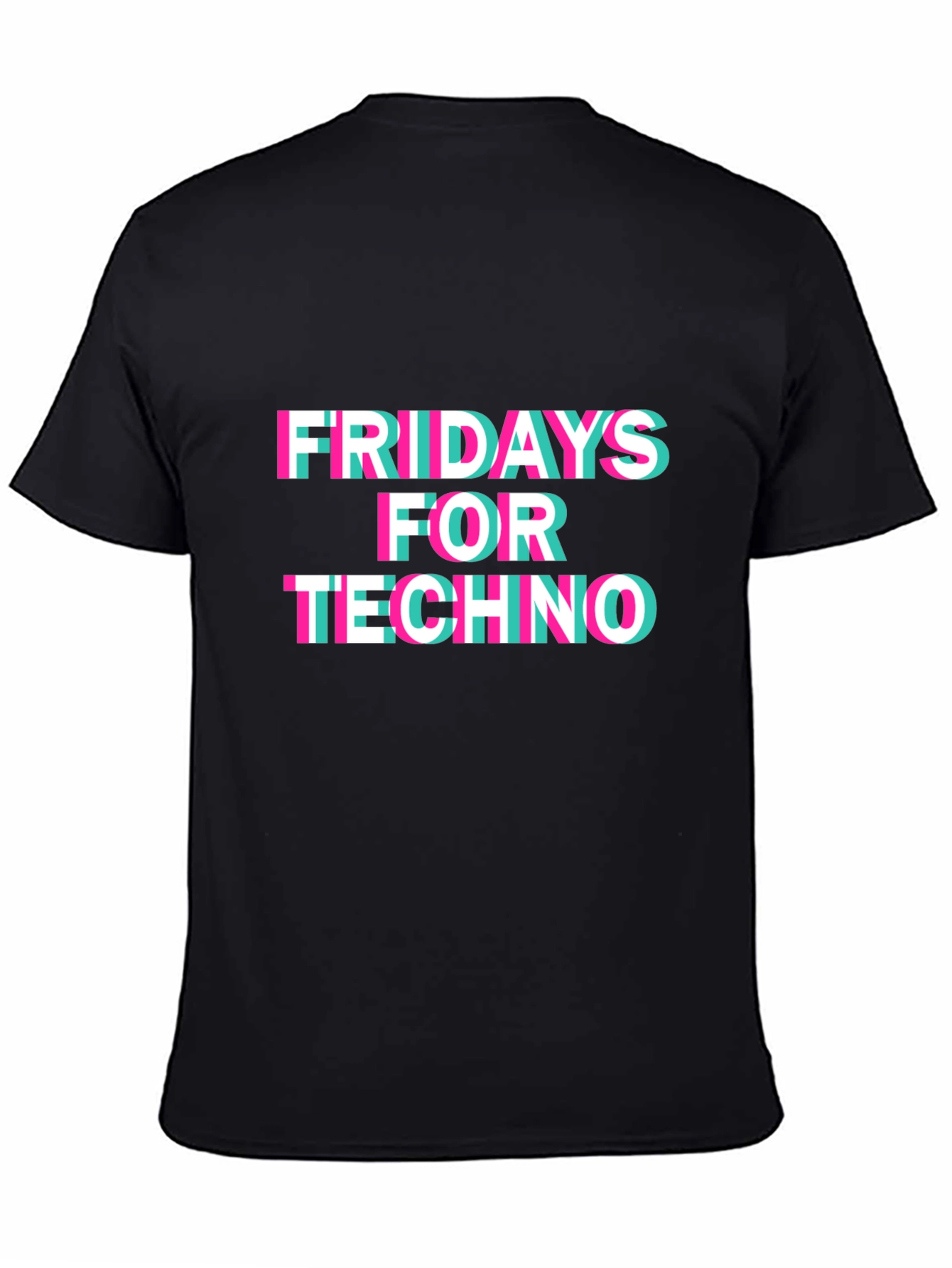 Fridays for Techno Black T-Shirt