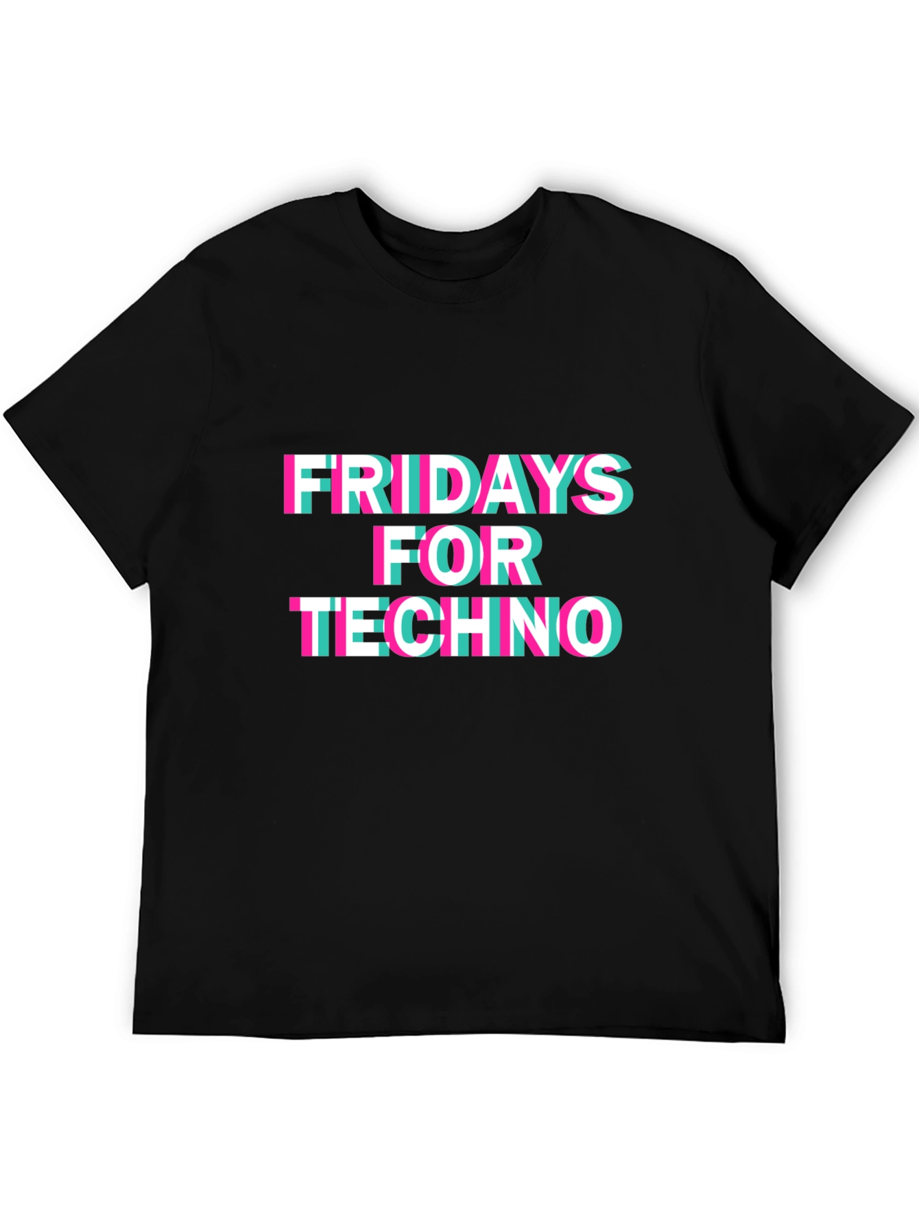Fridays for Techno Black T-Shirt