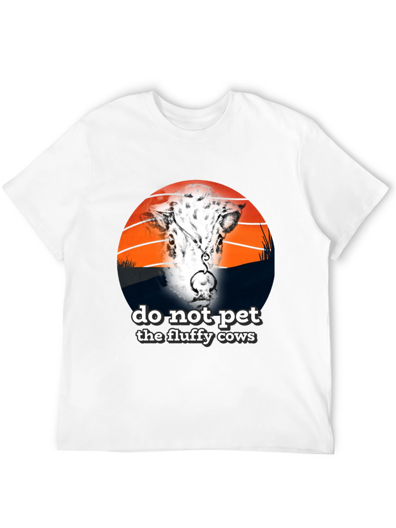 Do Not Pet Fluffy Cows Graphic Tee - Unisex