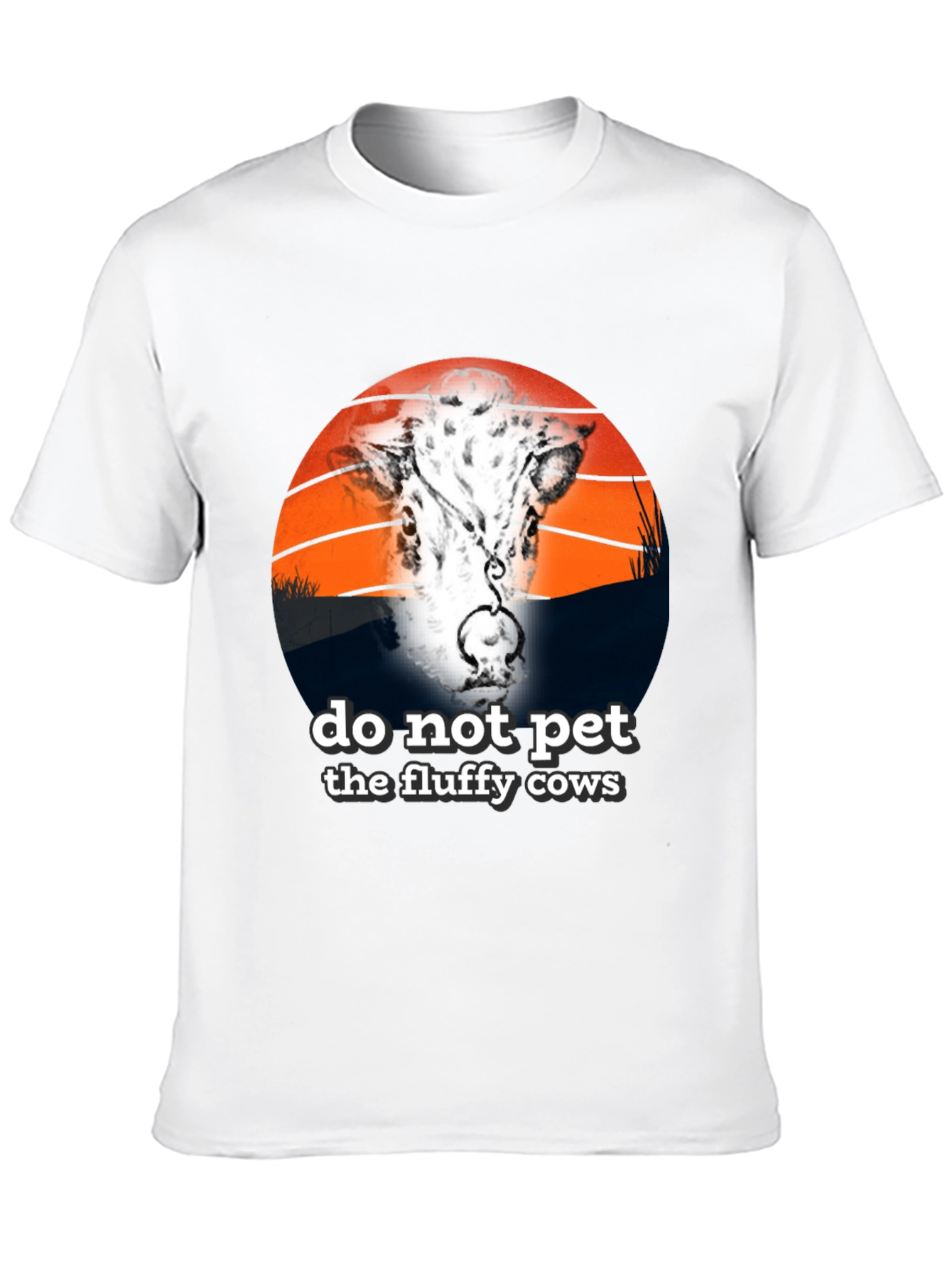Do Not Pet Fluffy Cows Graphic Tee - Unisex