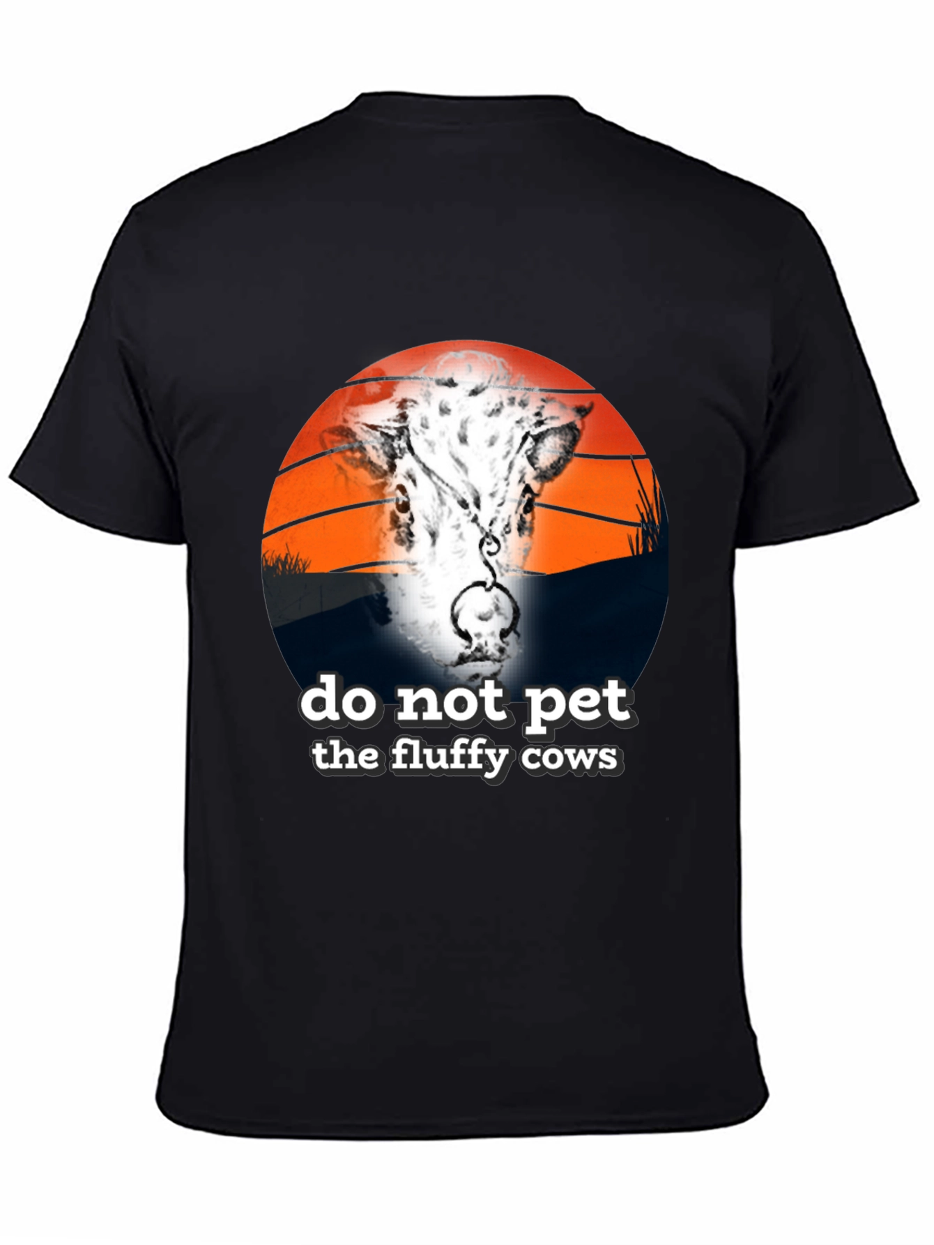 Do Not Pet Fluffy Cows Graphic Tee - Unisex