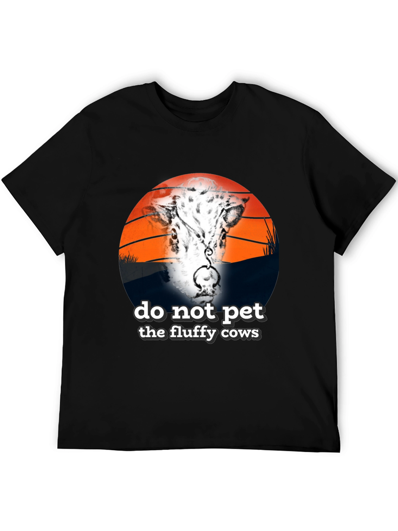 Do Not Pet Fluffy Cows Graphic Tee - Unisex