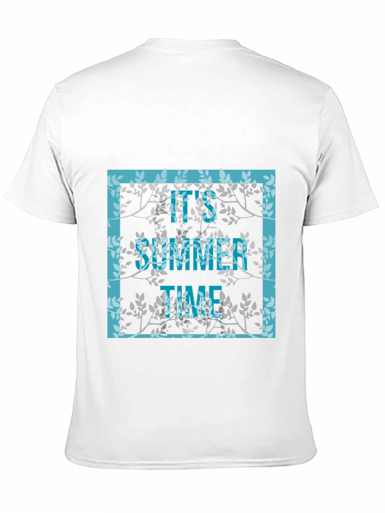 Its Summer Time Graphic Print Black T-Shirt