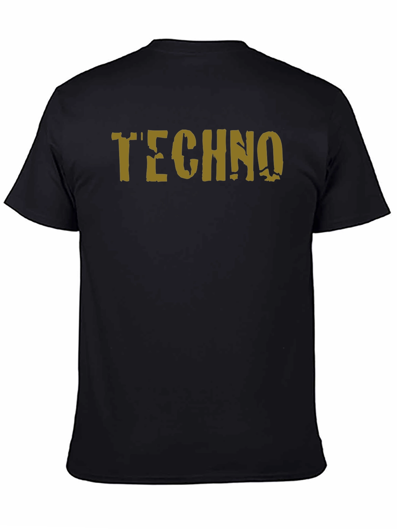 Techno Graphic Print T-Shirt - Black