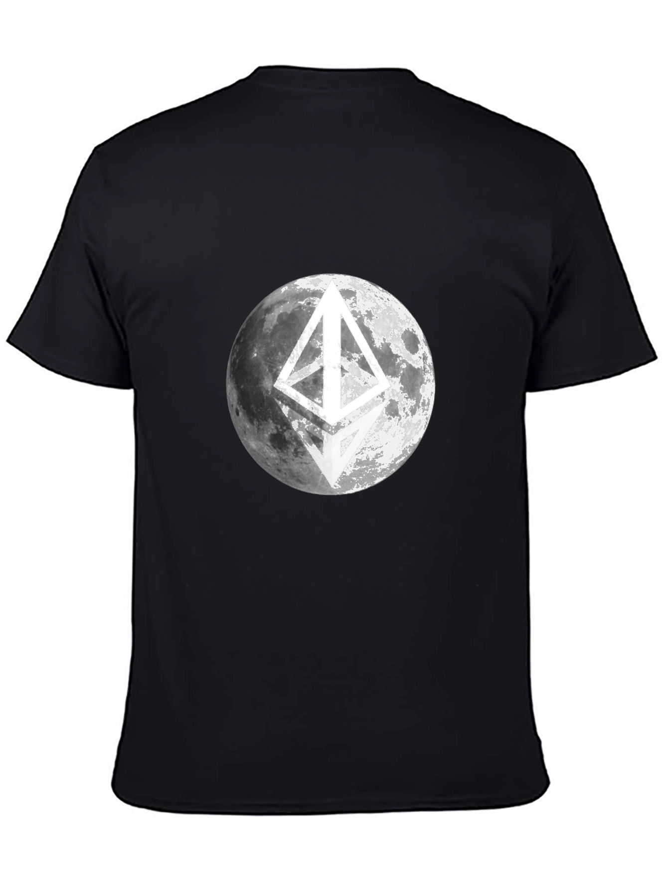 Ethereum Moon Black T-Shirt Crypto Fashion