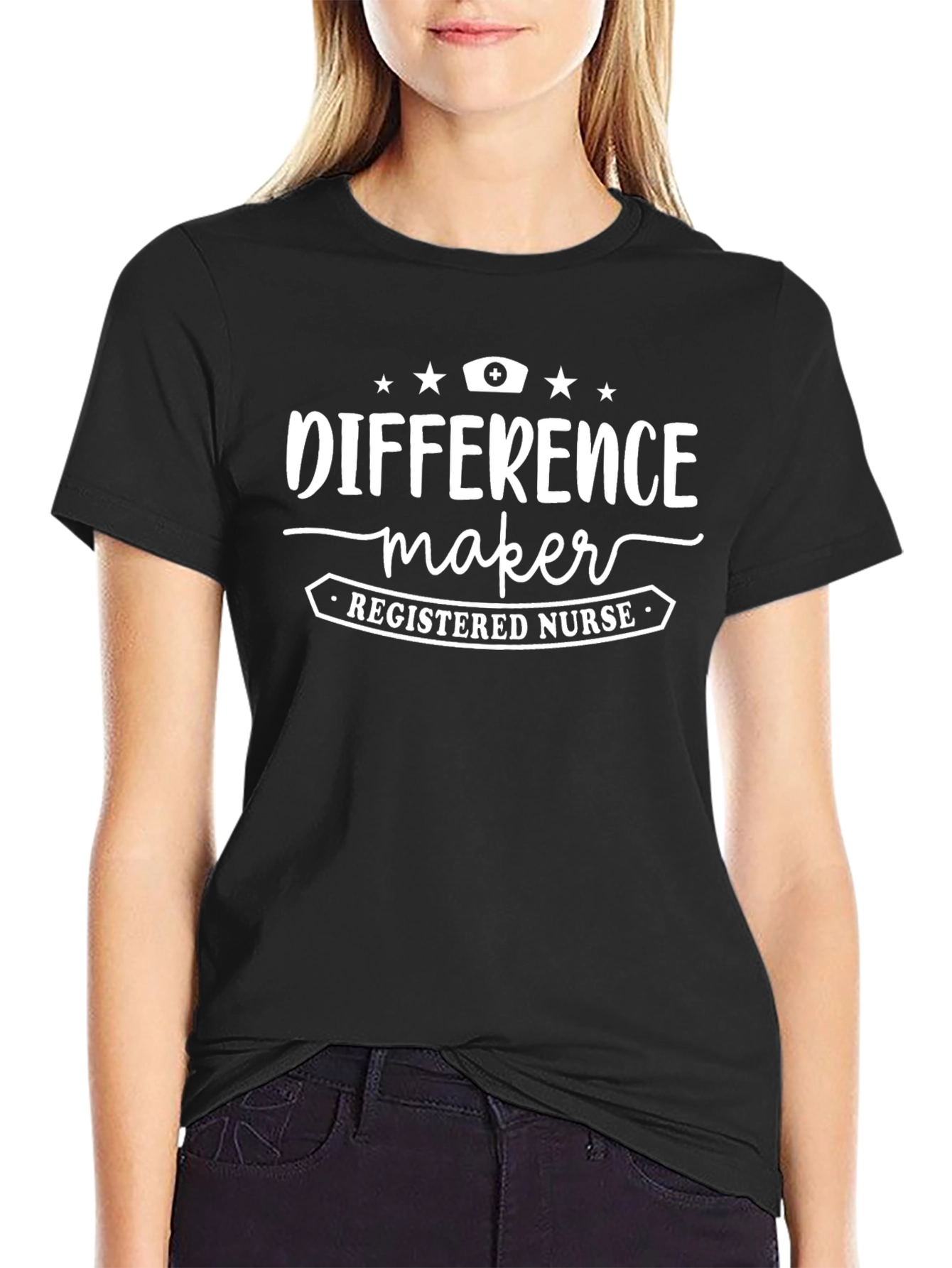 Difference Maker Registered Nurse Graphic T-Shirt