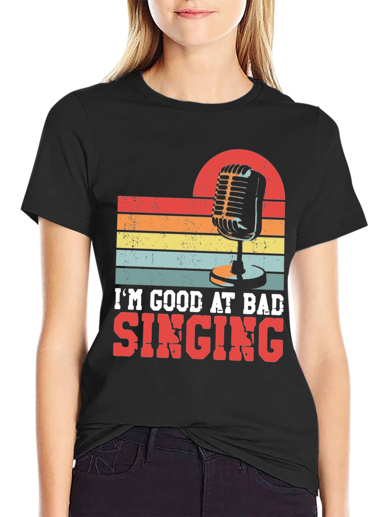 Im Good At Bad Singing Graphic Tee