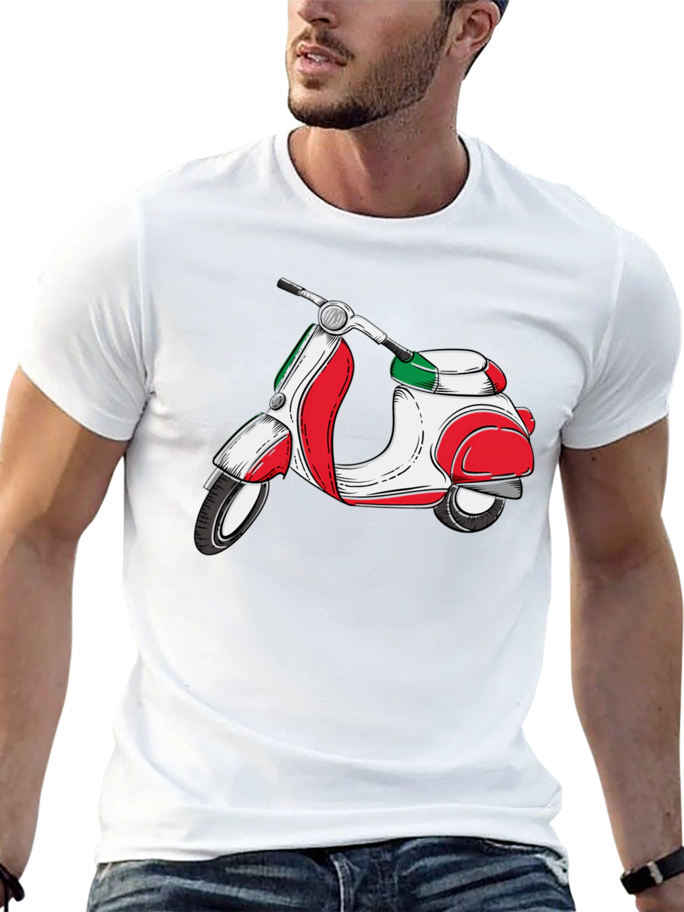 Italian Scooter Graphic Tee
