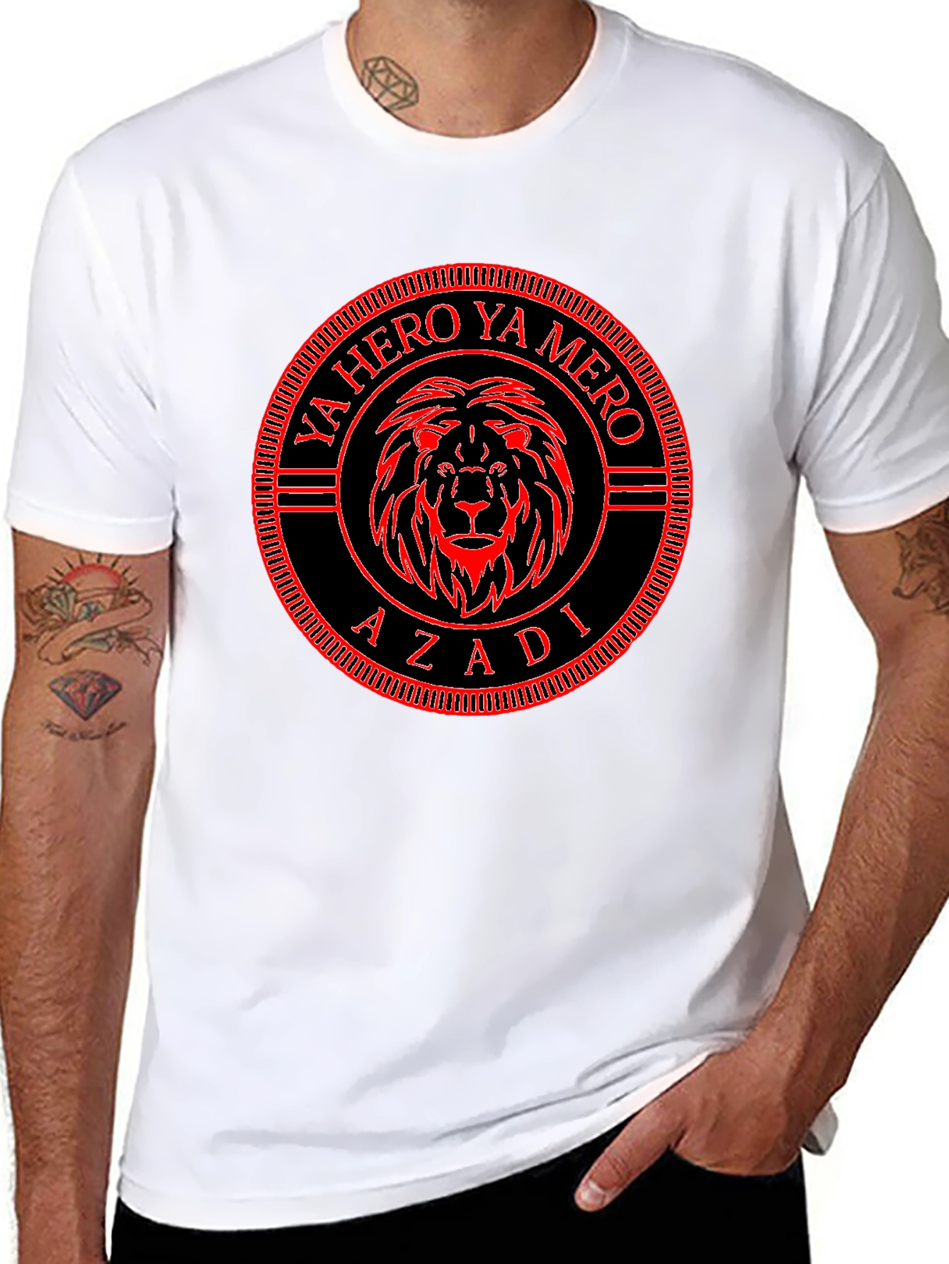 Ya Hero Ya Mero Azadi Black T-Shirt