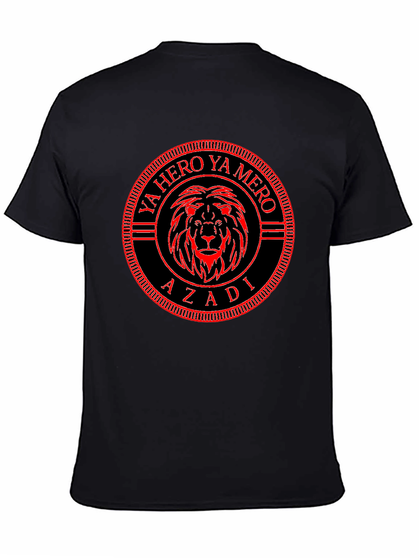 Ya Hero Ya Mero Azadi Black T-Shirt