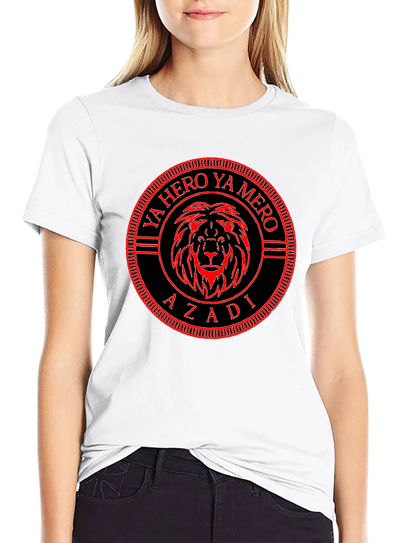 Ya Hero Ya Mero Azadi Black T-Shirt