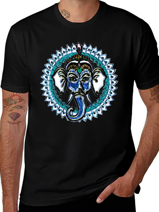 Ganesh Mandala T-Shirt - Spiritual Design