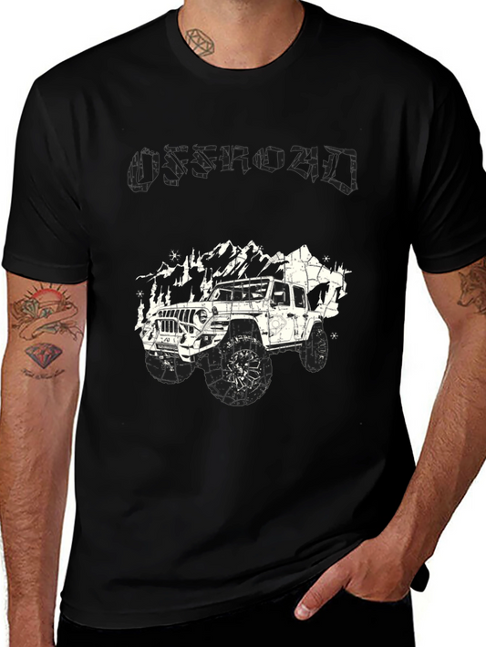 Offroad Adventure T-Shirt - Black Graphic Tee
