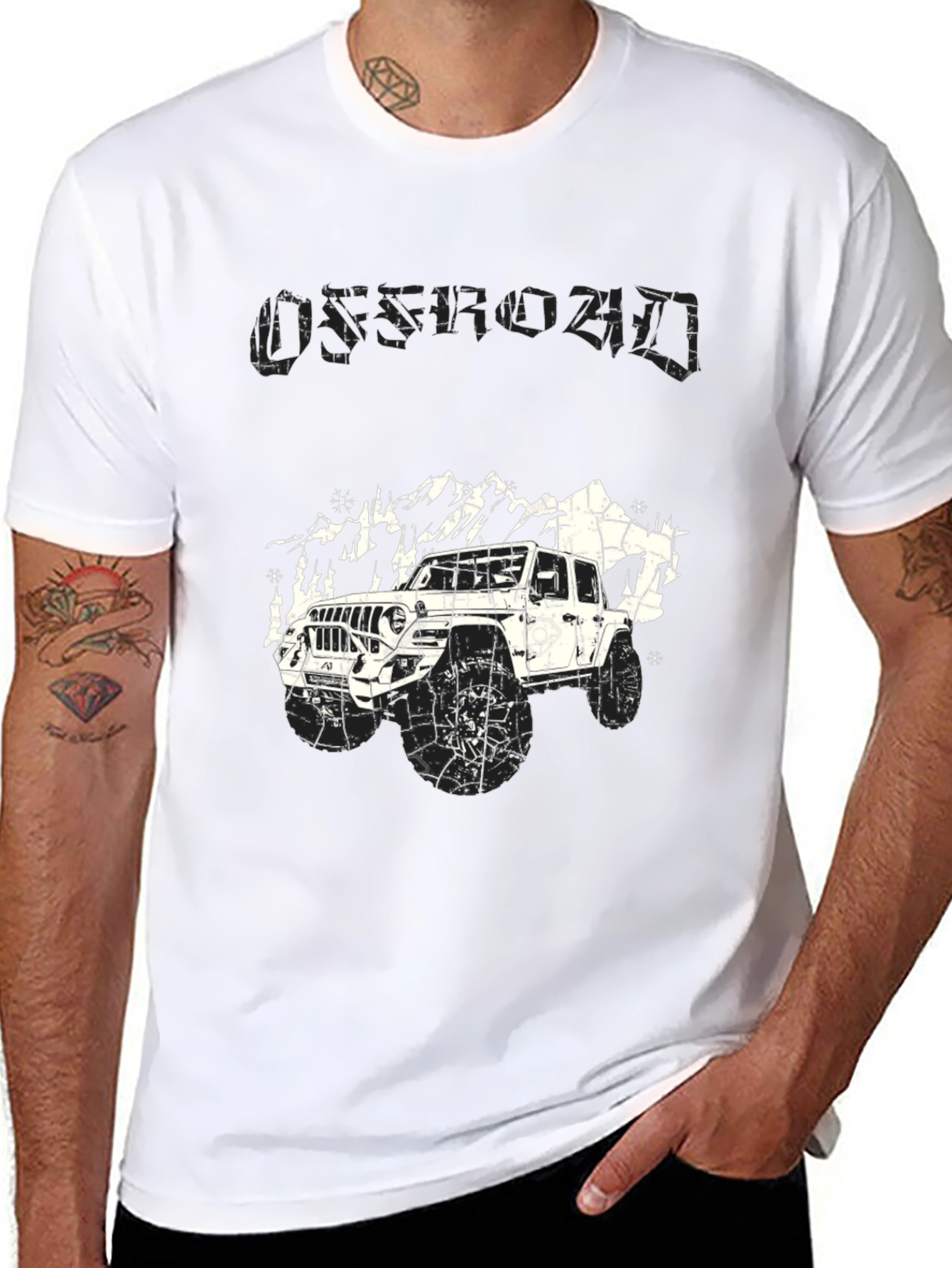 Offroad Adventure T-Shirt - Black Graphic Tee