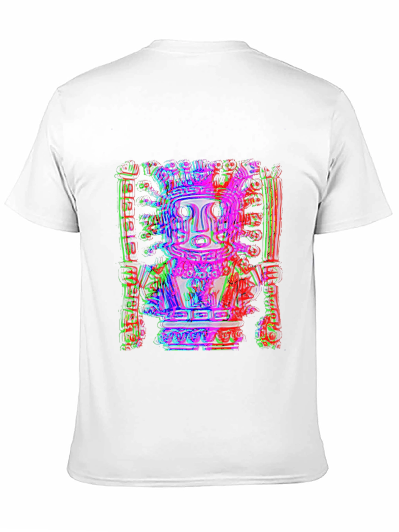 Abstract Graphic Print Crew Neck Tee