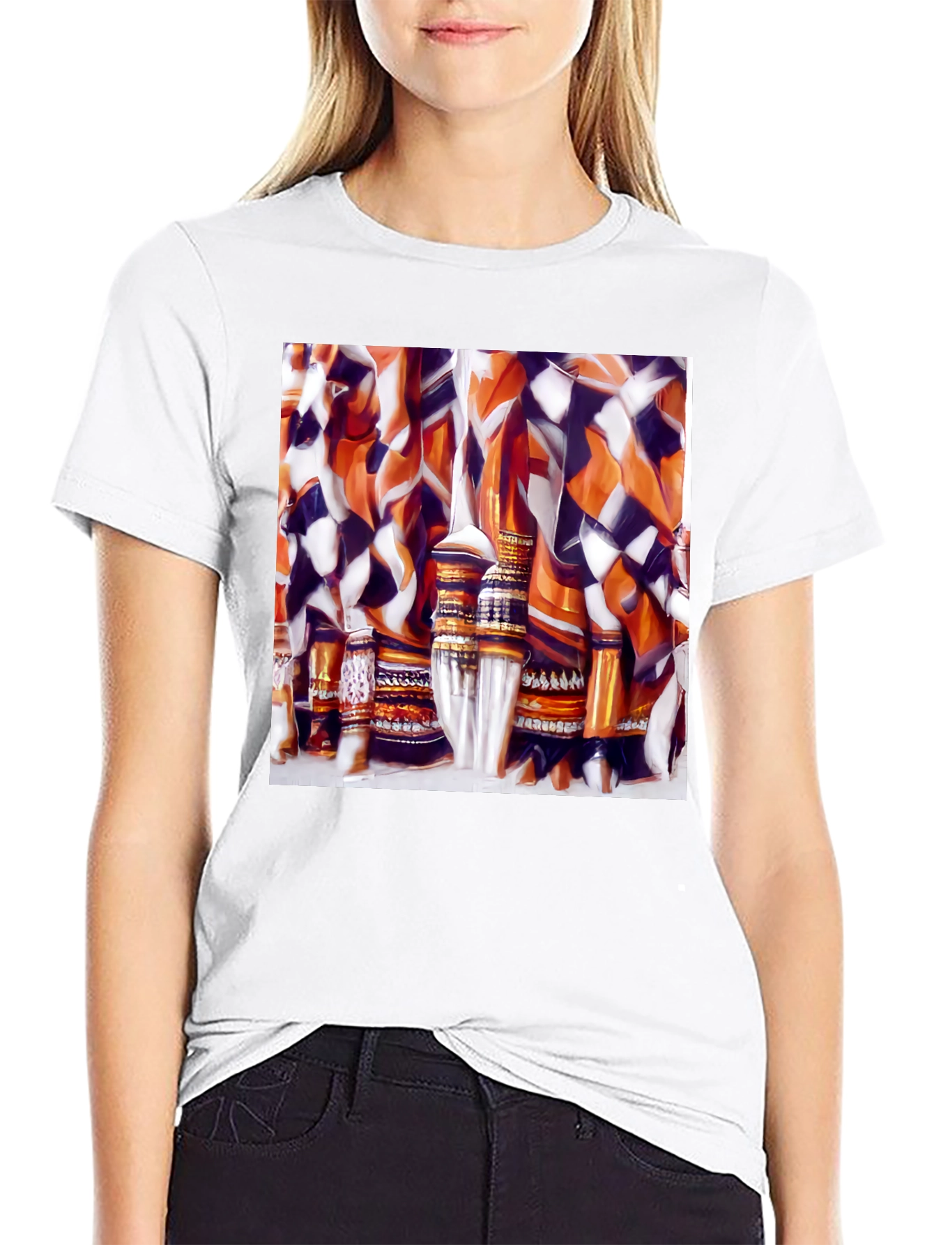 Abstract Pattern Graphic Tee