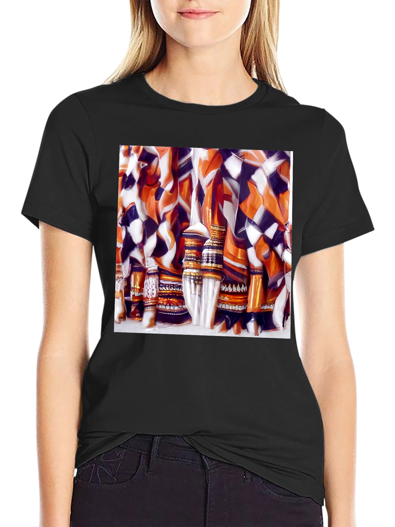 Abstract Pattern Graphic Tee