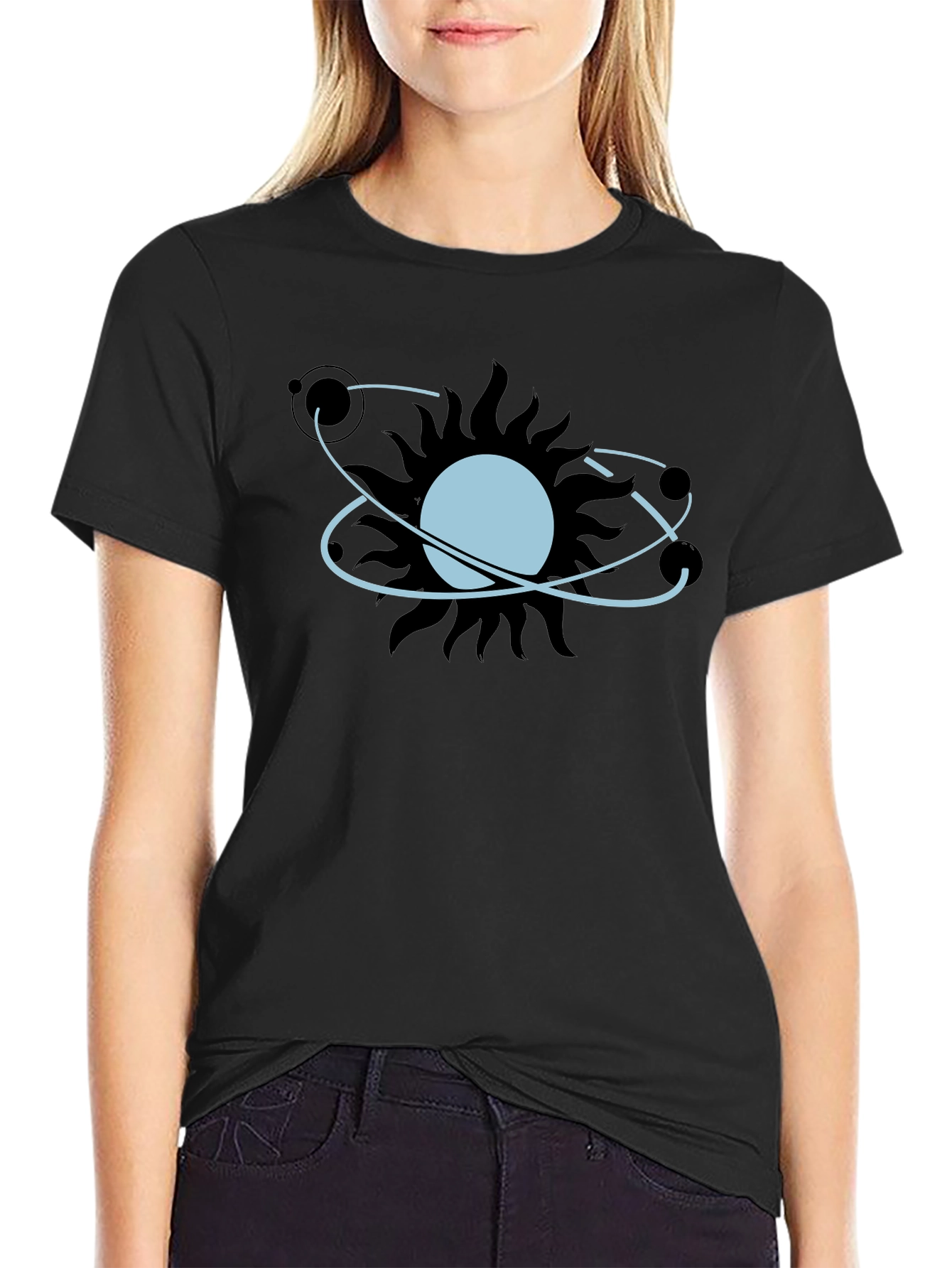 Atomic Sun Graphic Tee - Modern Unisex Style