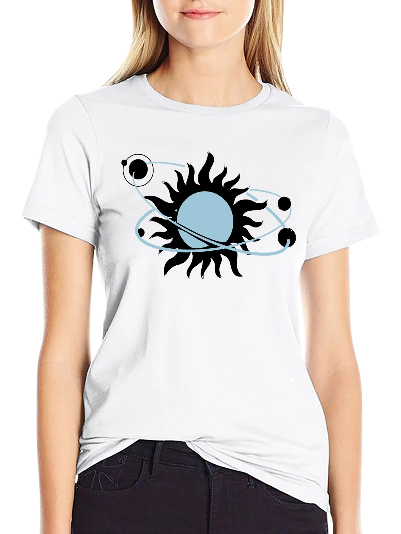 Atomic Sun Graphic Tee - Modern Unisex Style