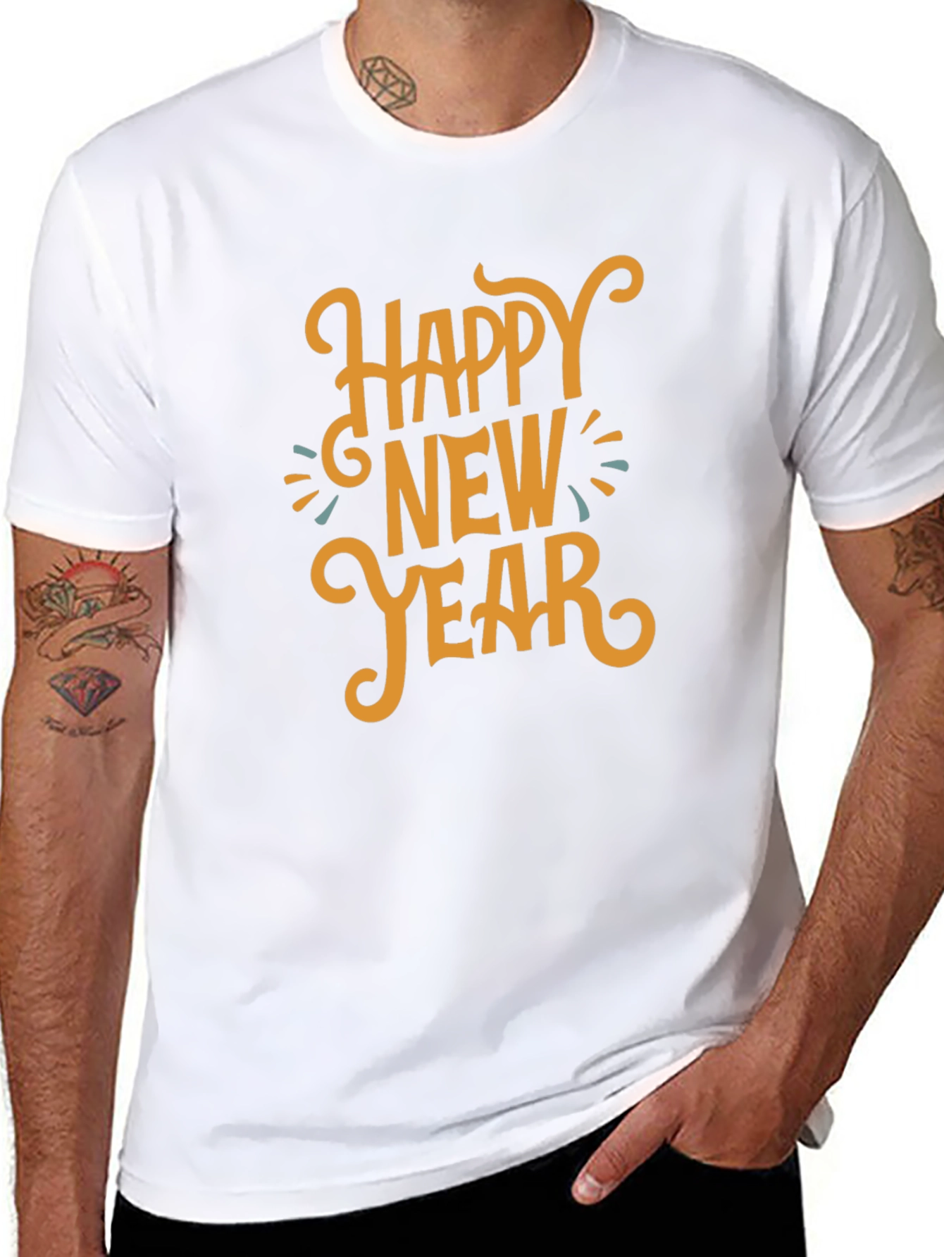 Happy New Year Graphic Tee - Stylish Holiday Shirt